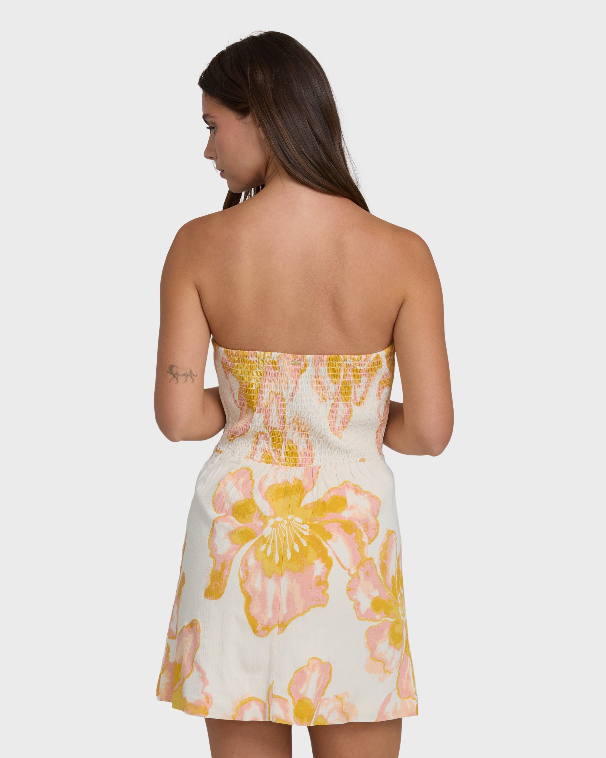 Billabong Floral Trippin Mini Dress - Salt Crystal