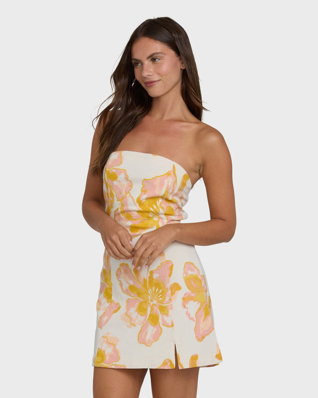 Billabong Floral Trippin Mini Dress - Salt Crystal