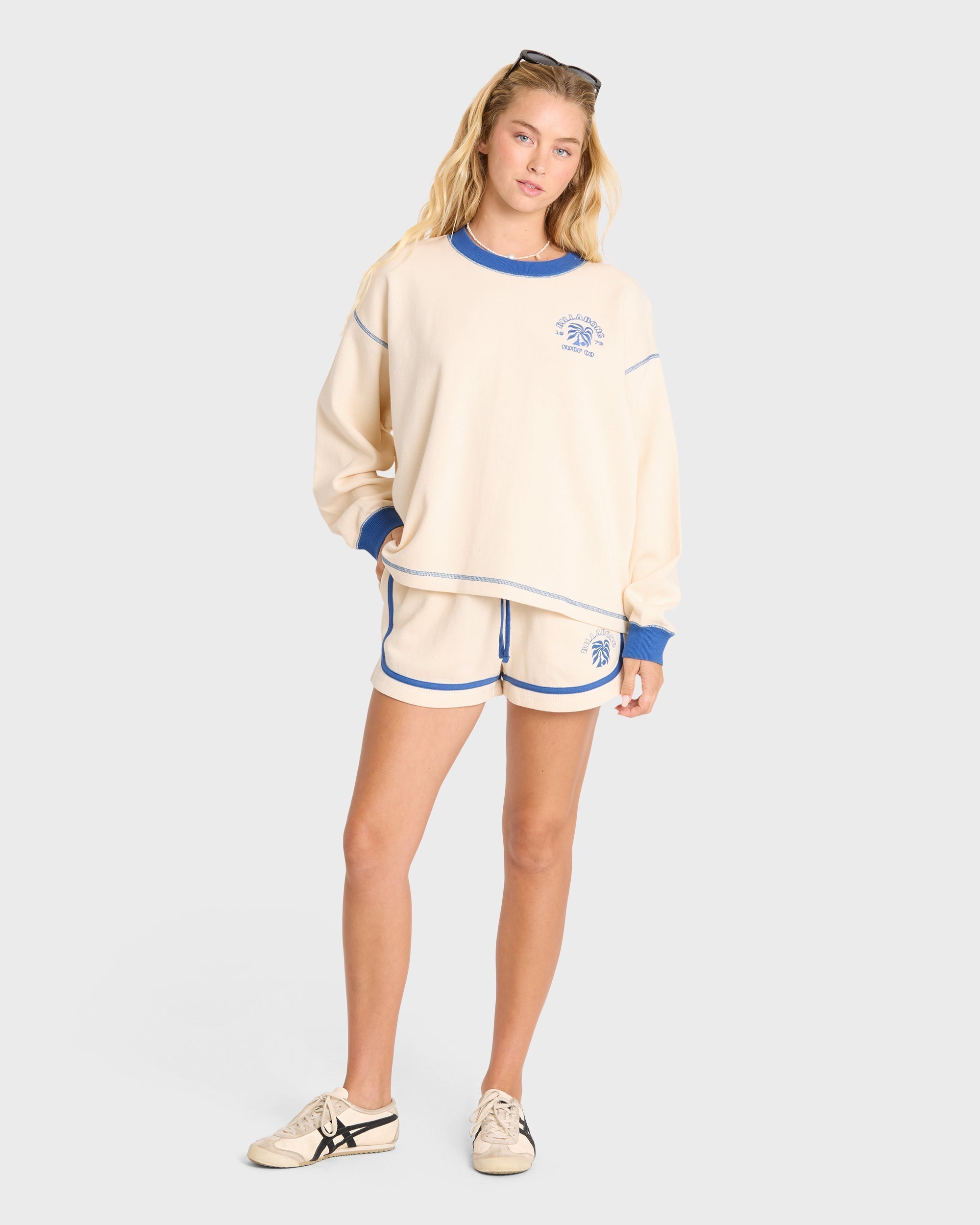 Billabong Back To It Fleece Shorts - White Cap
