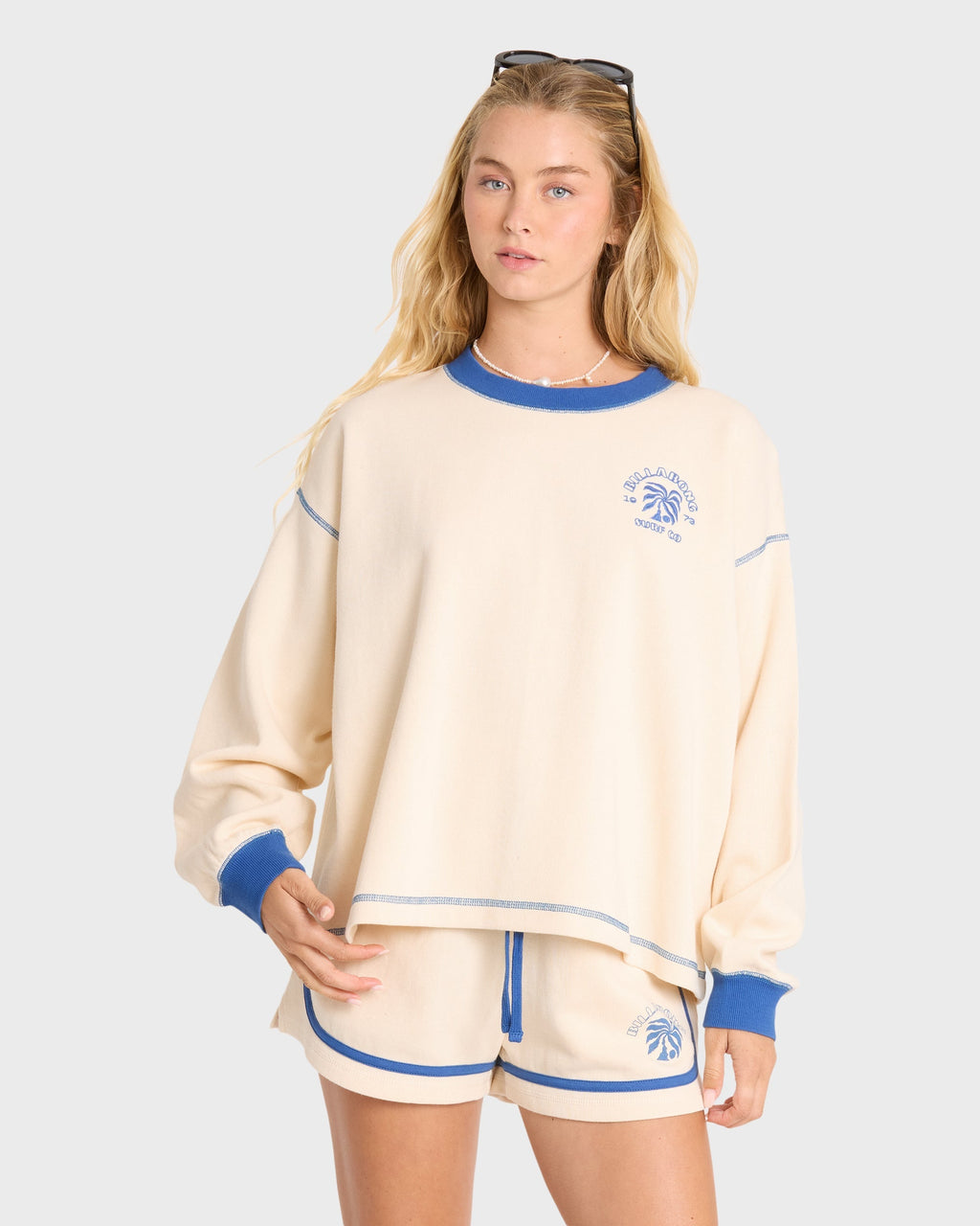 Billabong Back To It Fleece Shorts - White Cap