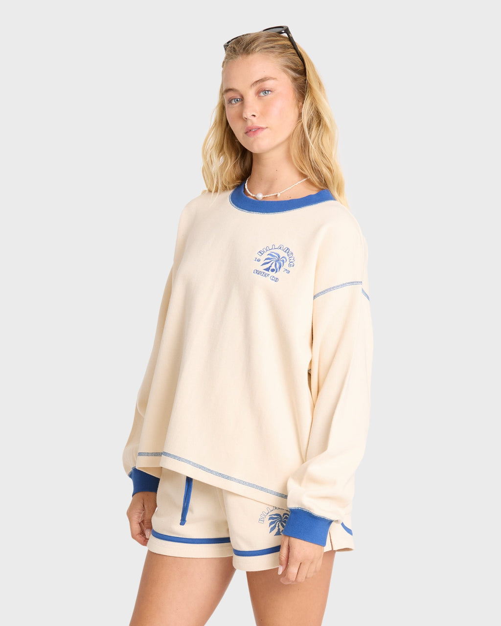Billabong Back To It Fleece Shorts - White Cap