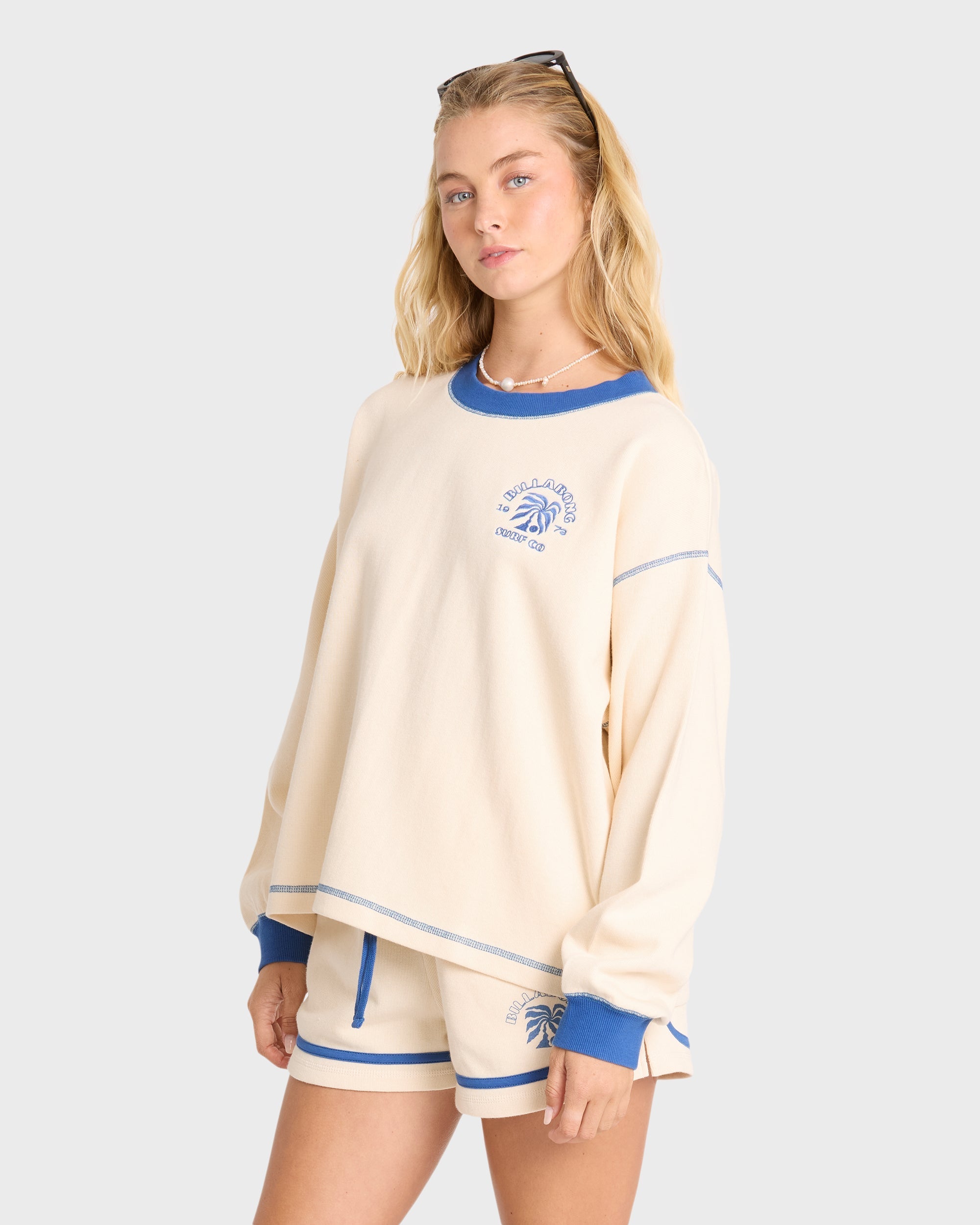 Billabong Back To It Fleece Shorts - White Cap
