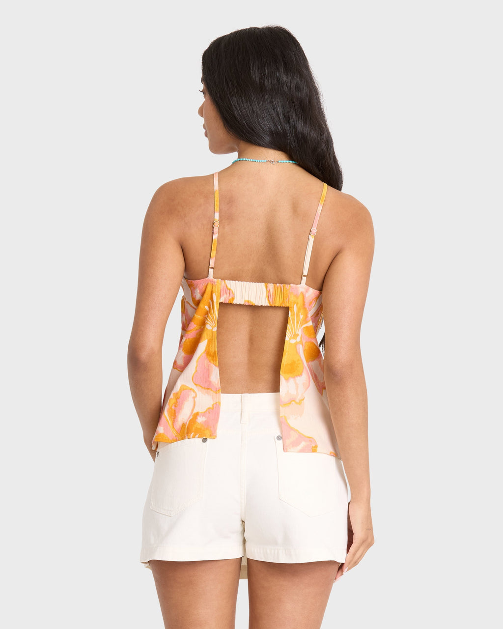 Billabong Floral Trippin Tank Top - Salt Crystal
