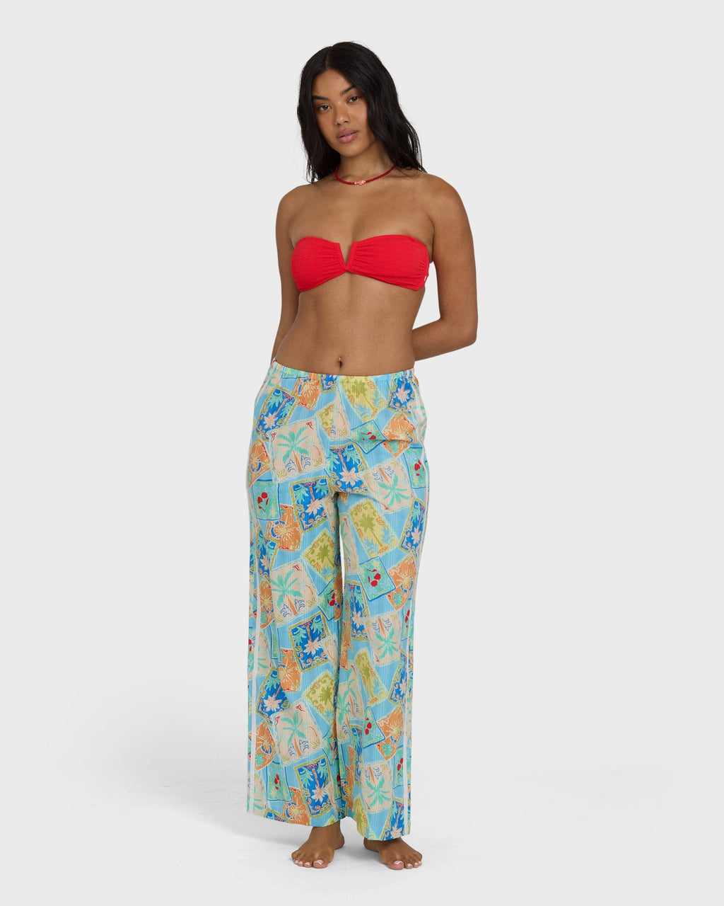 Billabong Palm Grove Elastic Waist Pants - Dream Blue