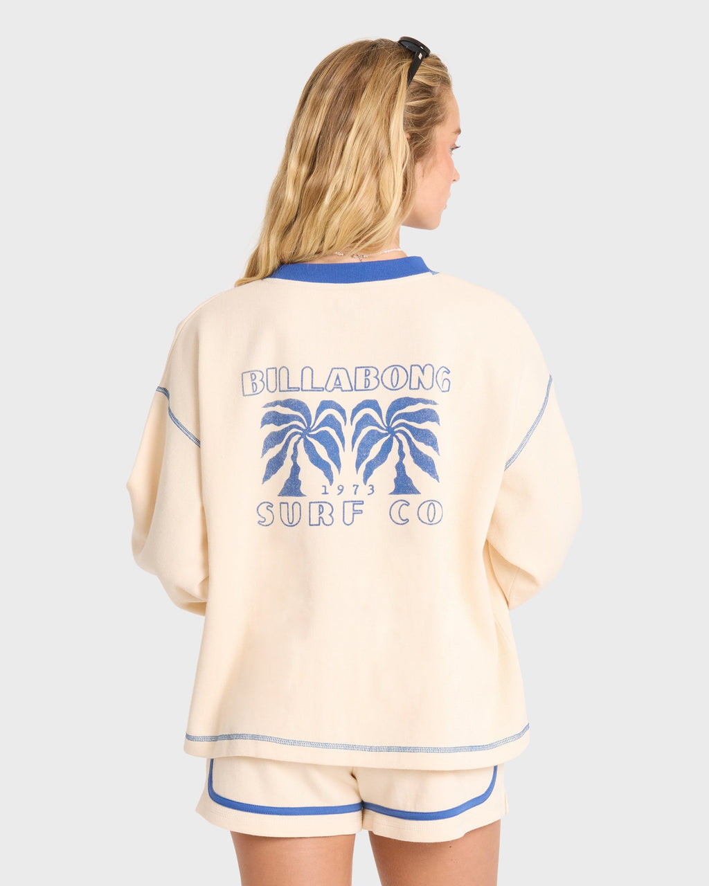 Billabong Back To It Crewneck Sweatshirt - White Cap