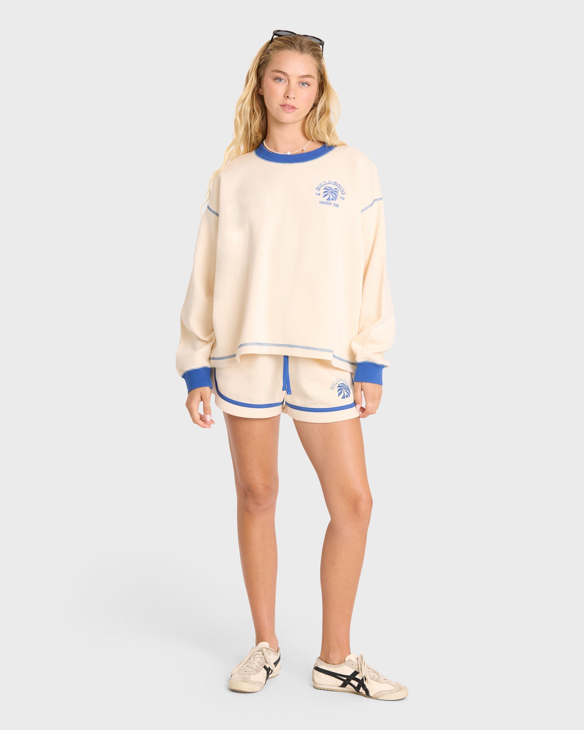 Billabong Back To It Crewneck Sweatshirt - White Cap