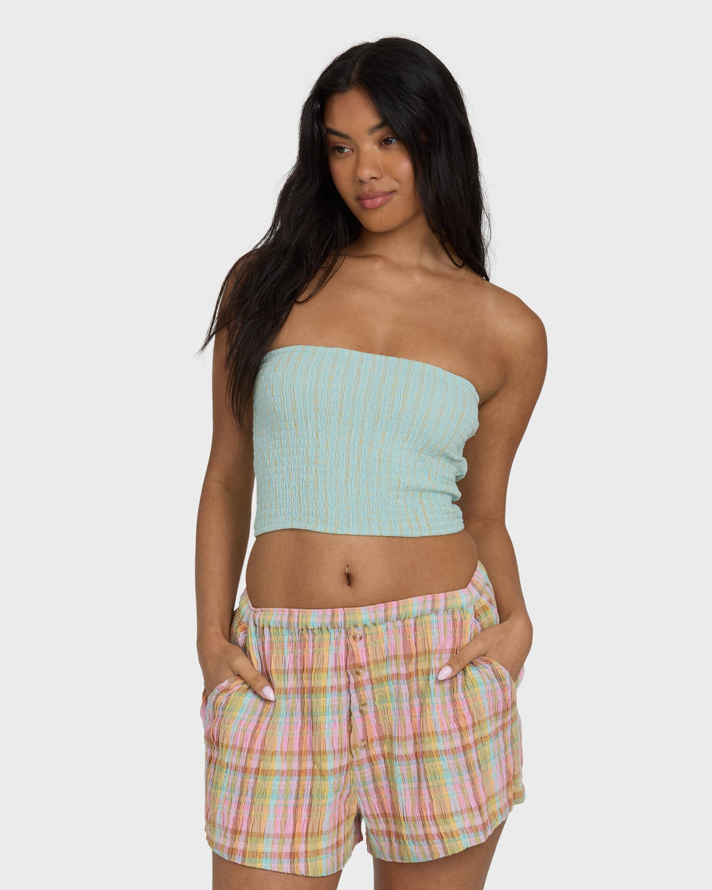 Billabong Keep It Simple 2 Tube Sleeveless Woven Shirt - Clearwater