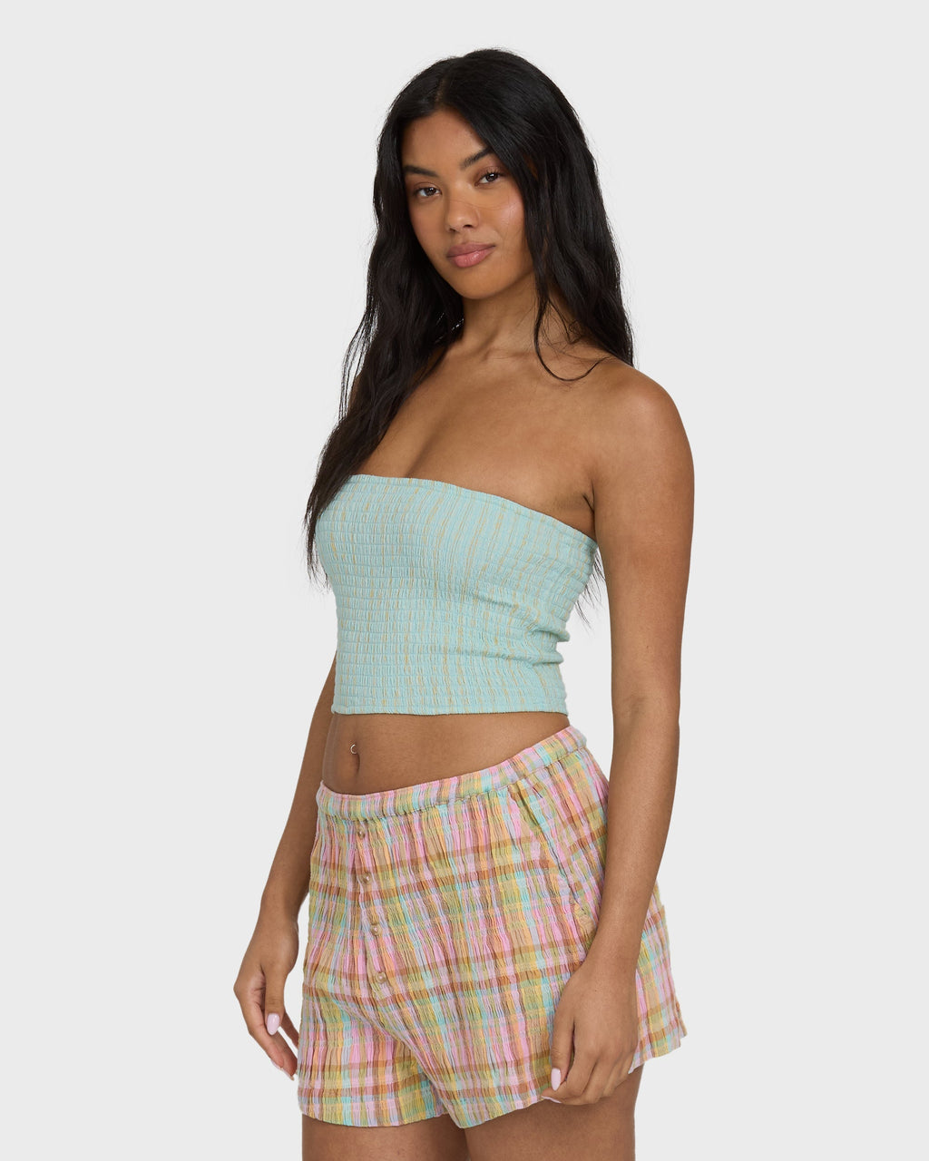 Billabong Keep It Simple 2 Tube Sleeveless Woven Shirt - Clearwater