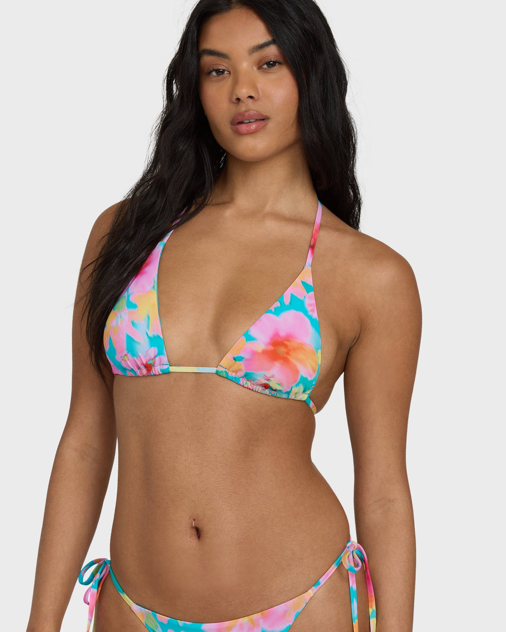 Billabong Pipe Dreams Multi Triangle Bikini Top - Bright Marine