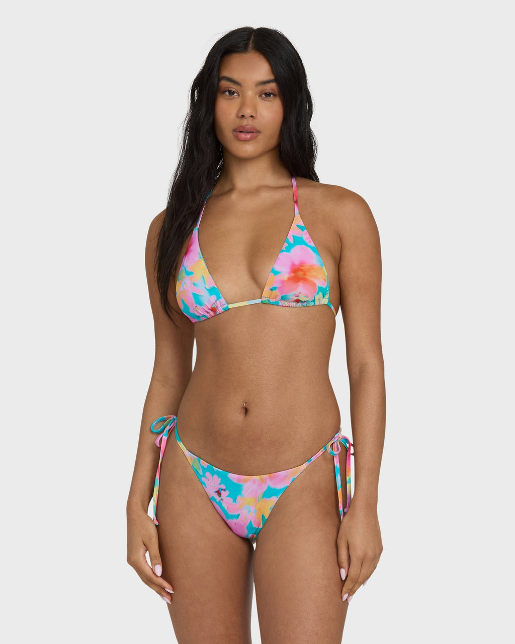 Billabong Pipe Dreams Multi Triangle Bikini Top - Bright Marine