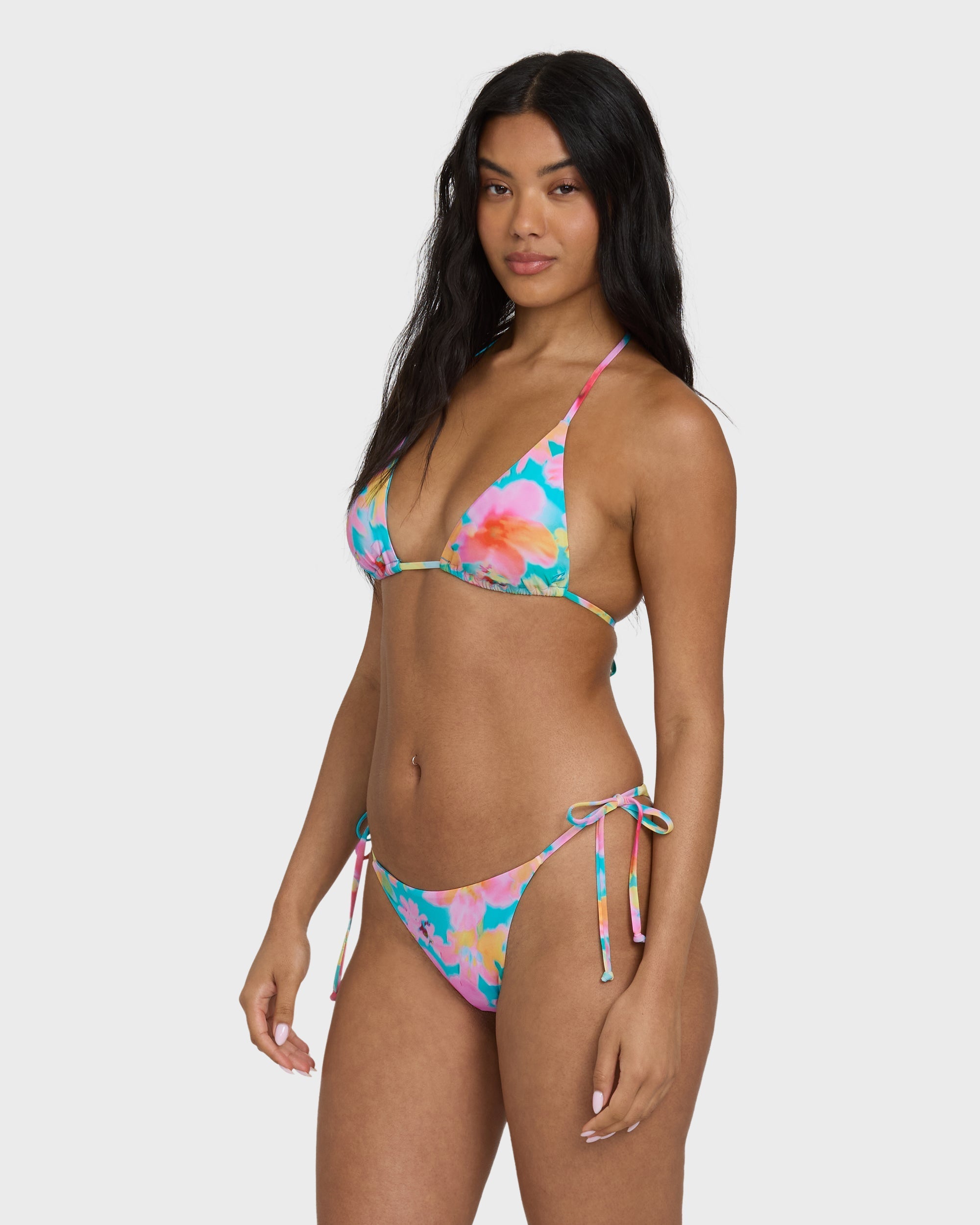 Billabong Pipe Dreams Multi Triangle Bikini Top - Bright Marine
