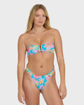 Billabong Pipe Dreams V Bandeau Bikini Top - Bright Marine