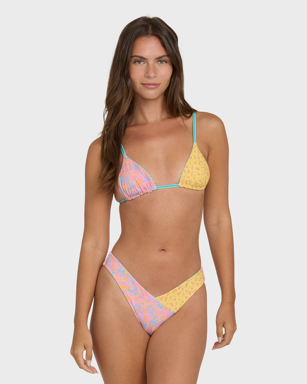 Billabong Babe Alert V Hike Reversible Bikini Bottoms - Agave