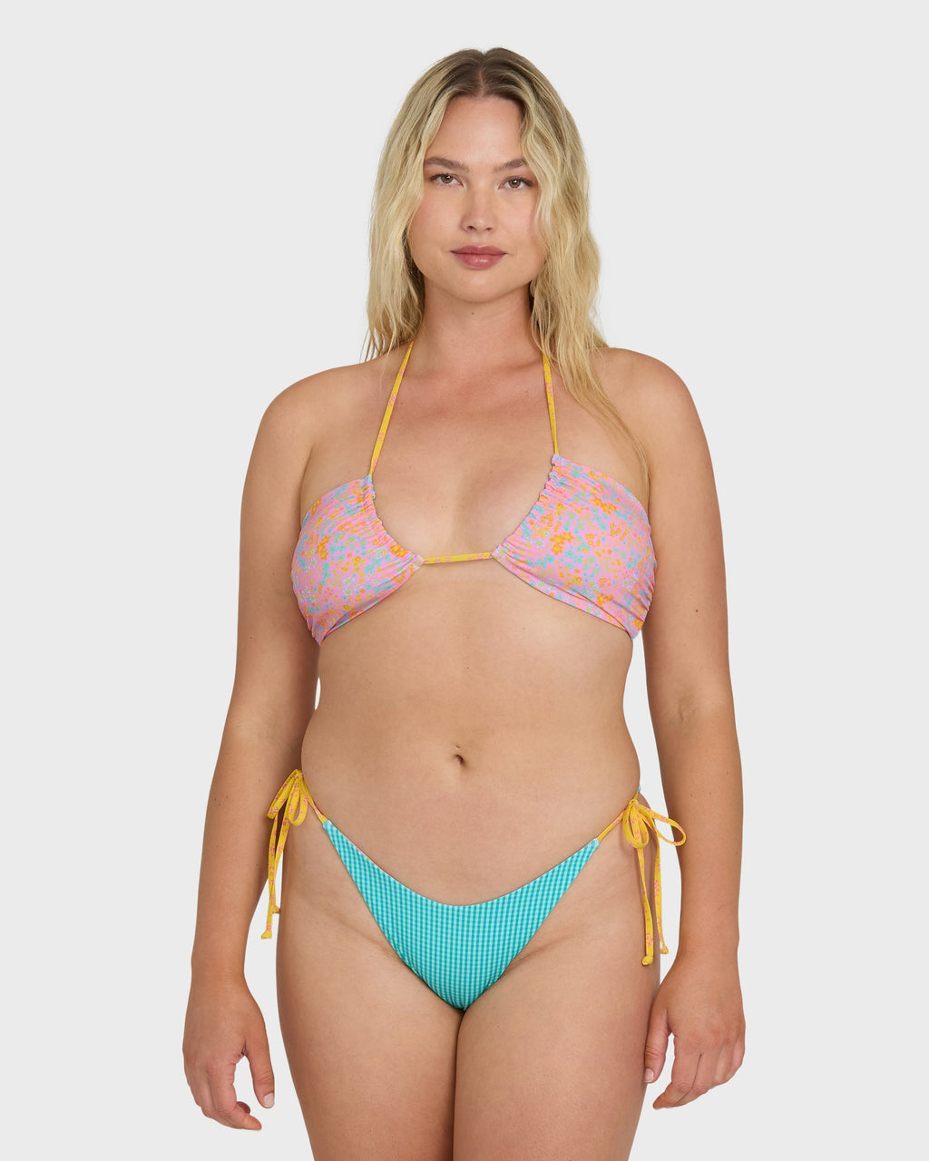 Billabong Babe Alert Dippi Reversible Tie-Side Bikini Bottoms - Agave