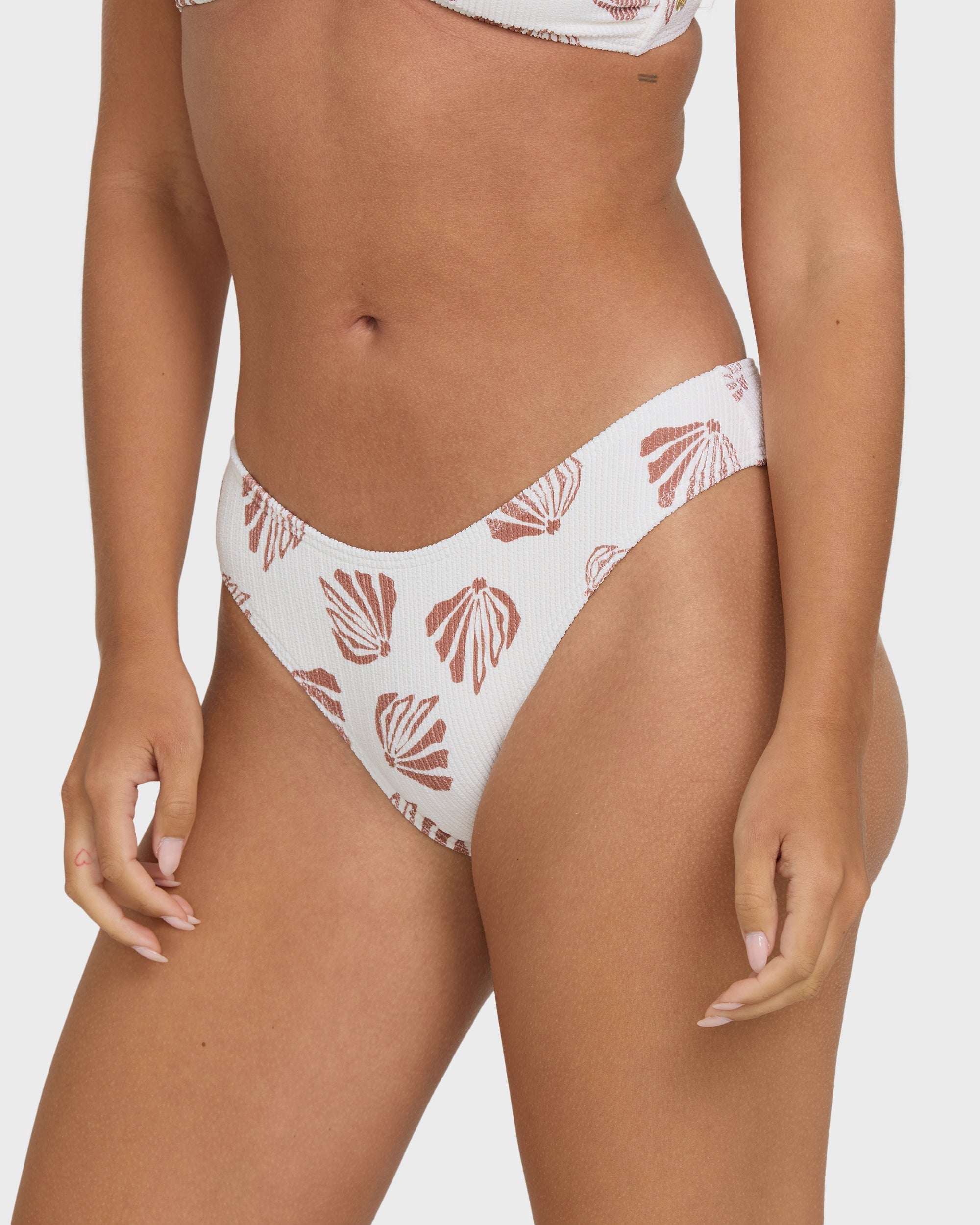 Billabong Sandy Shells Bondi Bikini Bottoms - Salt Crystal