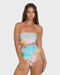 Billabong Paradise Sun Tully Hawaii One-Piece Swimsuit - Ocean Spray