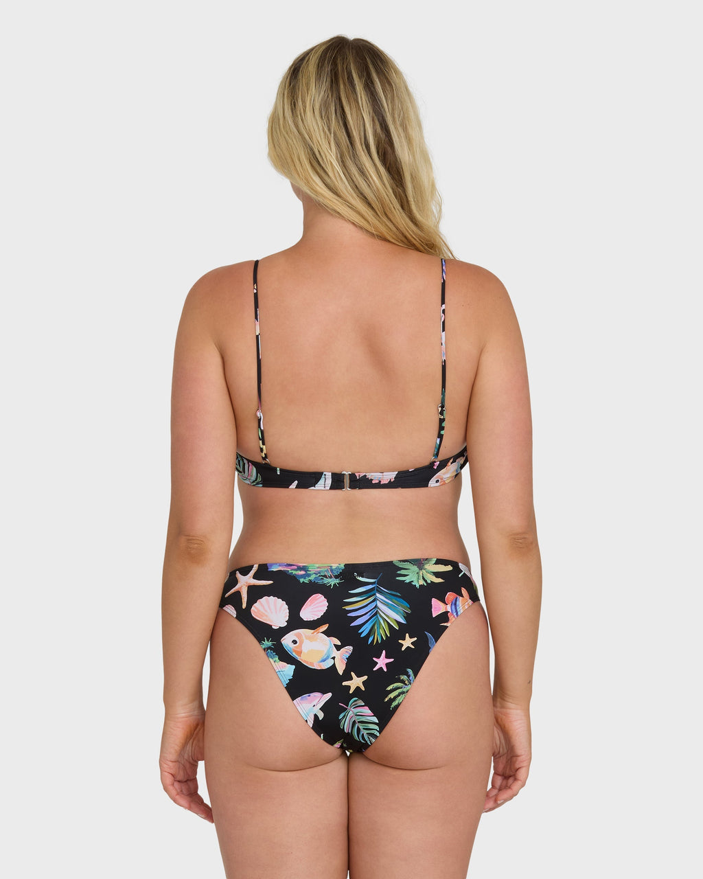Billabong Party Wave Hike Bikini Bottoms - Black Pebble