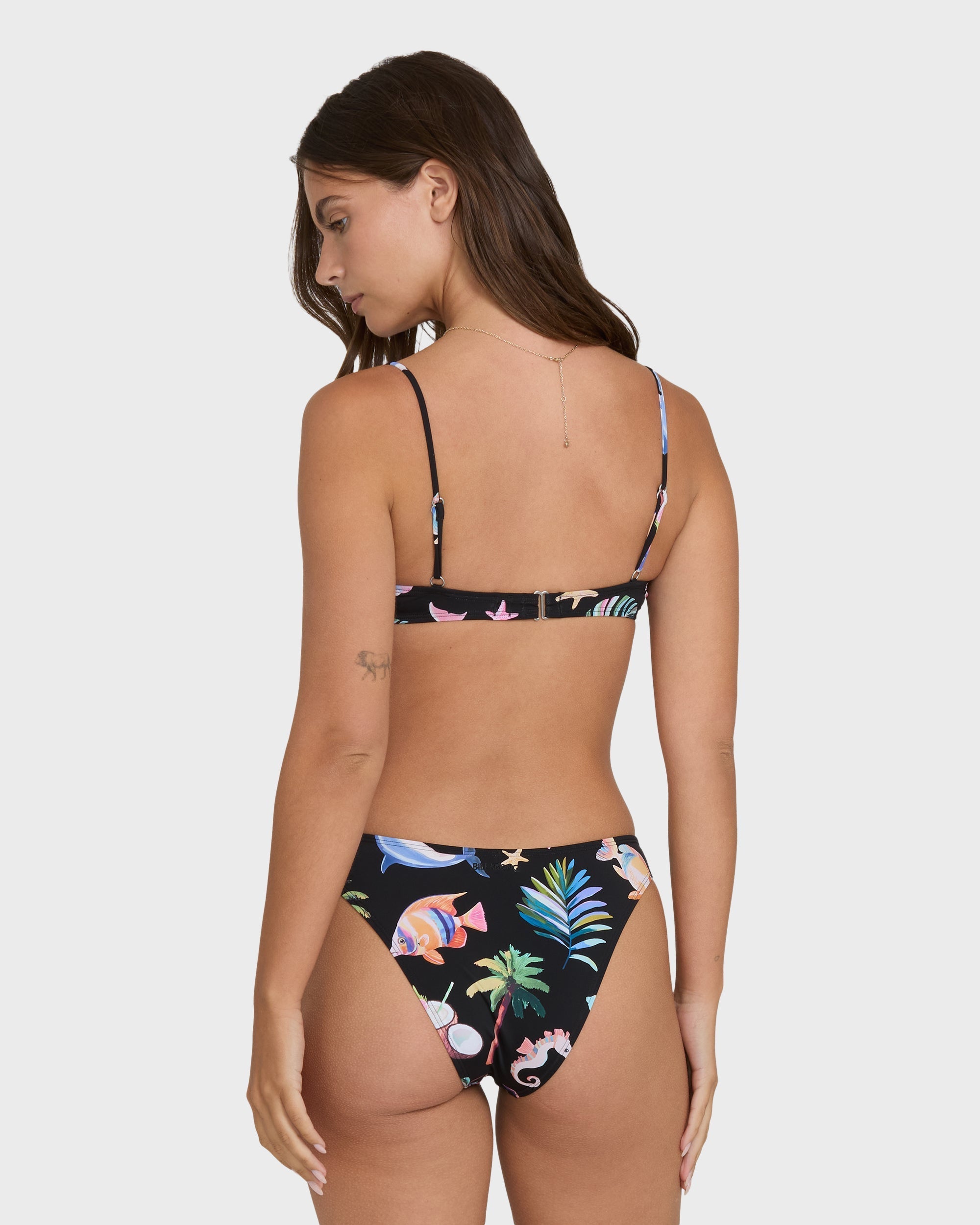 Billabong Party Wave Hike Bikini Bottoms - Black Pebble