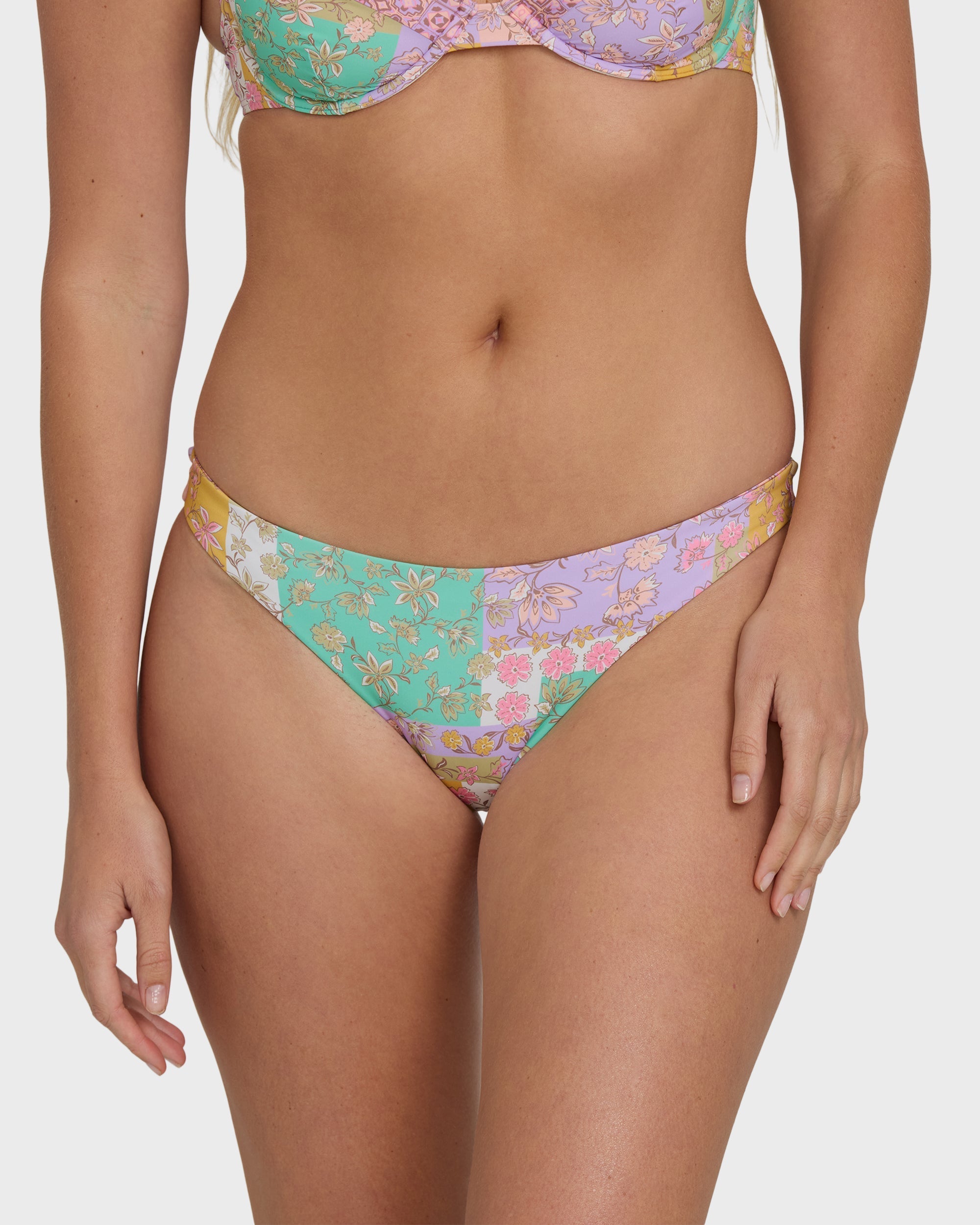 Billabong Dreamy Daze Tropic Reversible Bikini Bottoms - Sweet Lilac