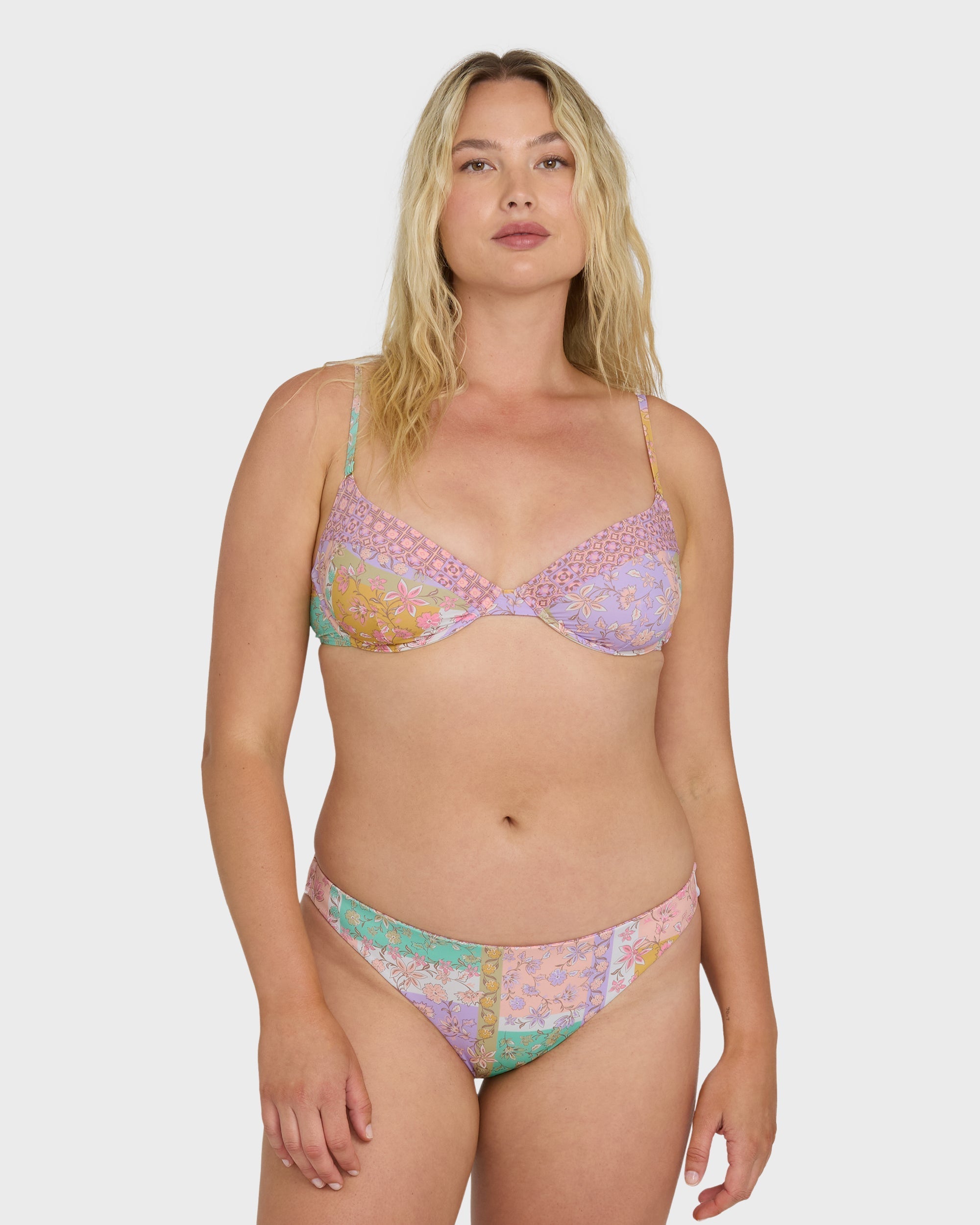 Billabong Dreamy Daze Tropic Reversible Bikini Bottoms - Sweet Lilac
