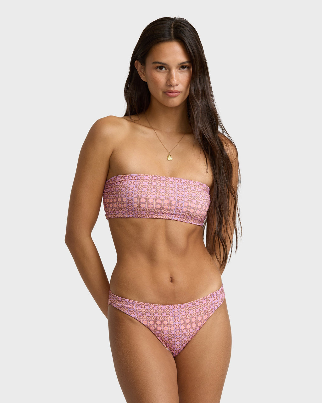 Billabong Dreamy Daze Tropic Reversible Bikini Bottoms - Sweet Lilac