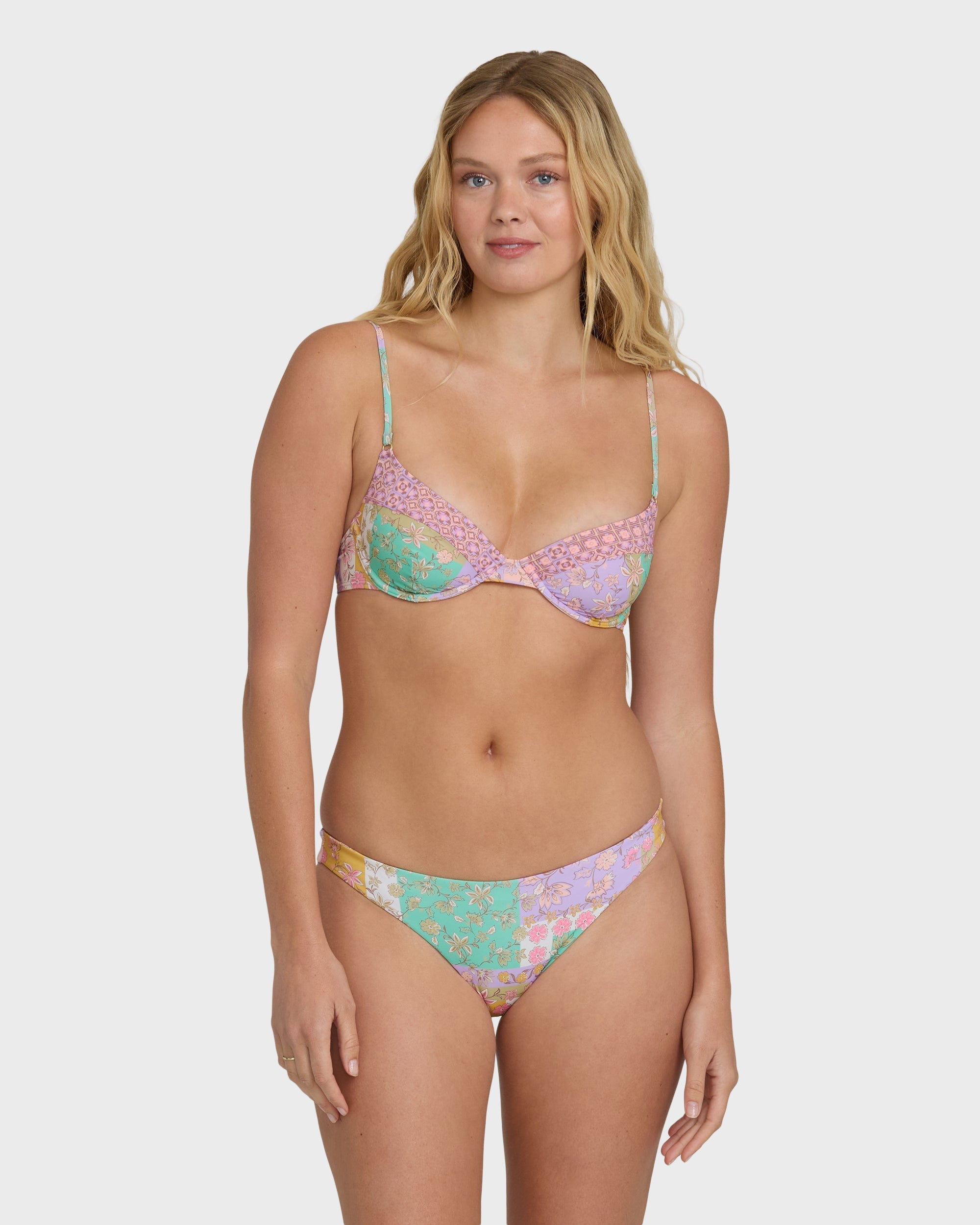 Billabong Dreamy Daze Tropic Reversible Bikini Bottoms - Sweet Lilac