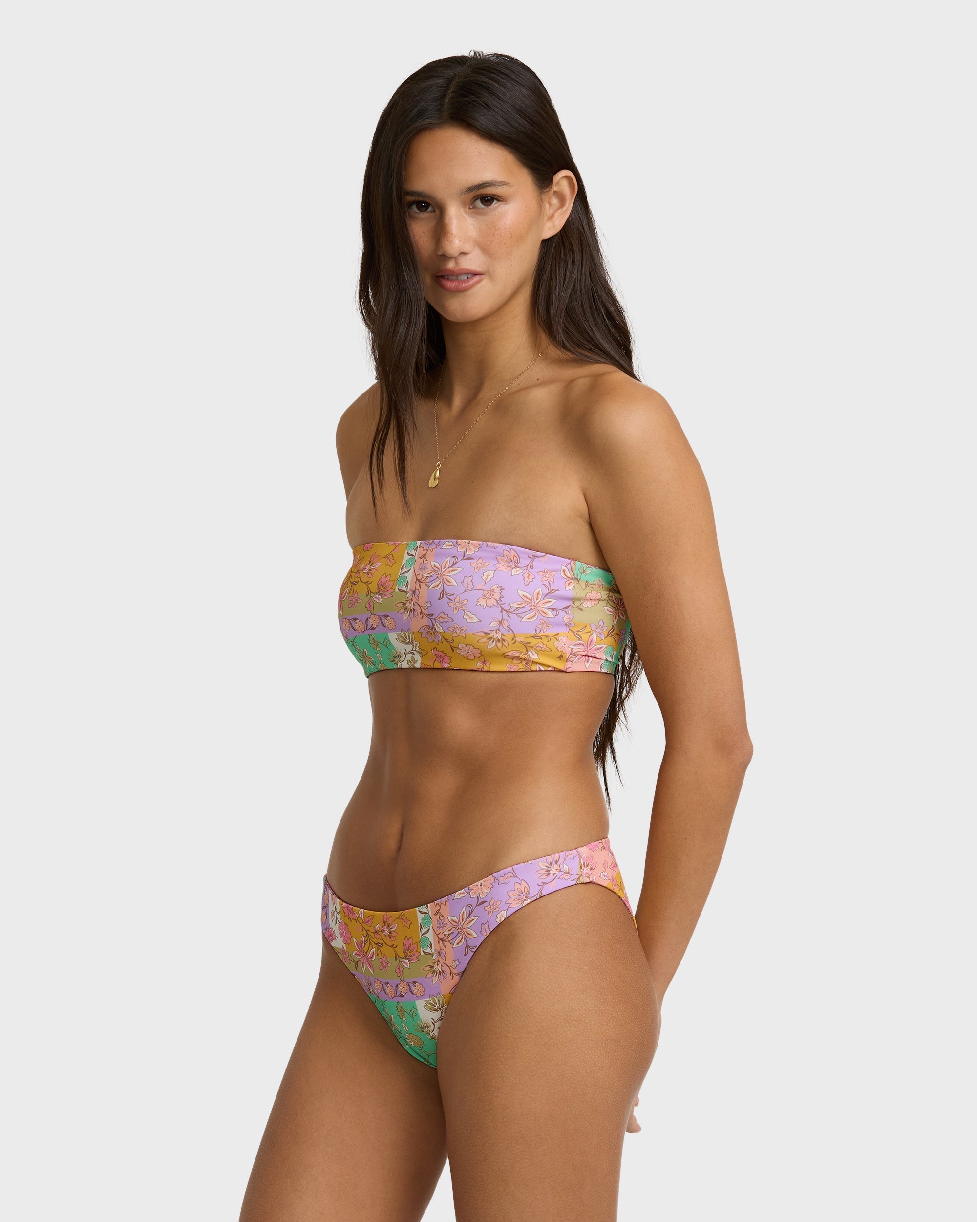 Billabong Dreamy Daze Tropic Reversible Bikini Bottoms - Sweet Lilac