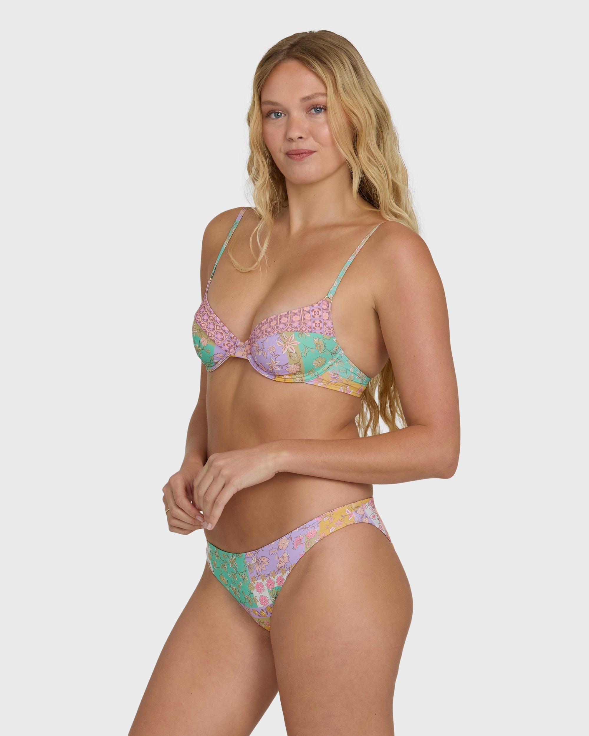 Billabong Dreamy Daze Tropic Reversible Bikini Bottoms - Sweet Lilac