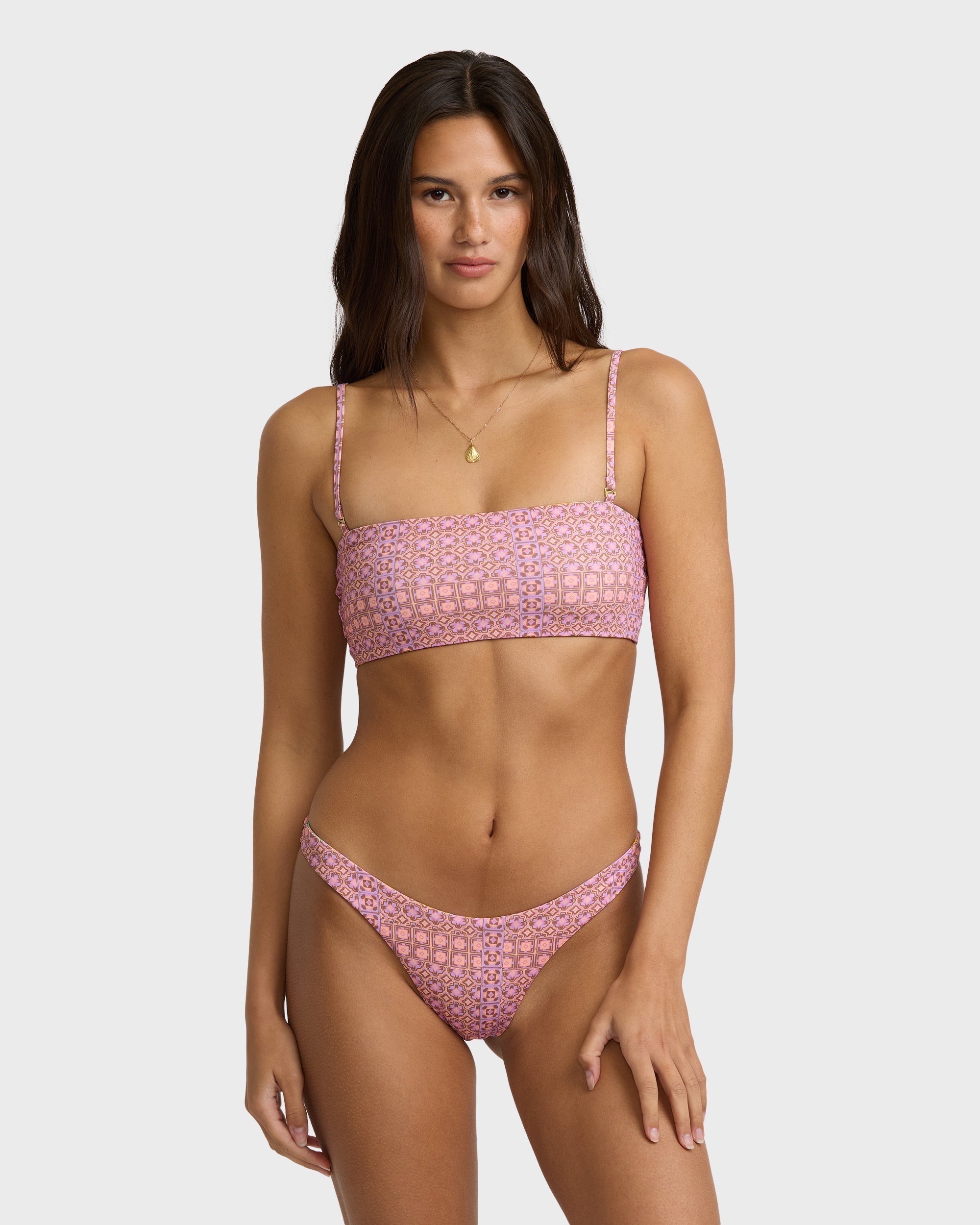 Billabong Dreamy Daze Reversible Tiny Bikini Bottoms - Sweet Lilac