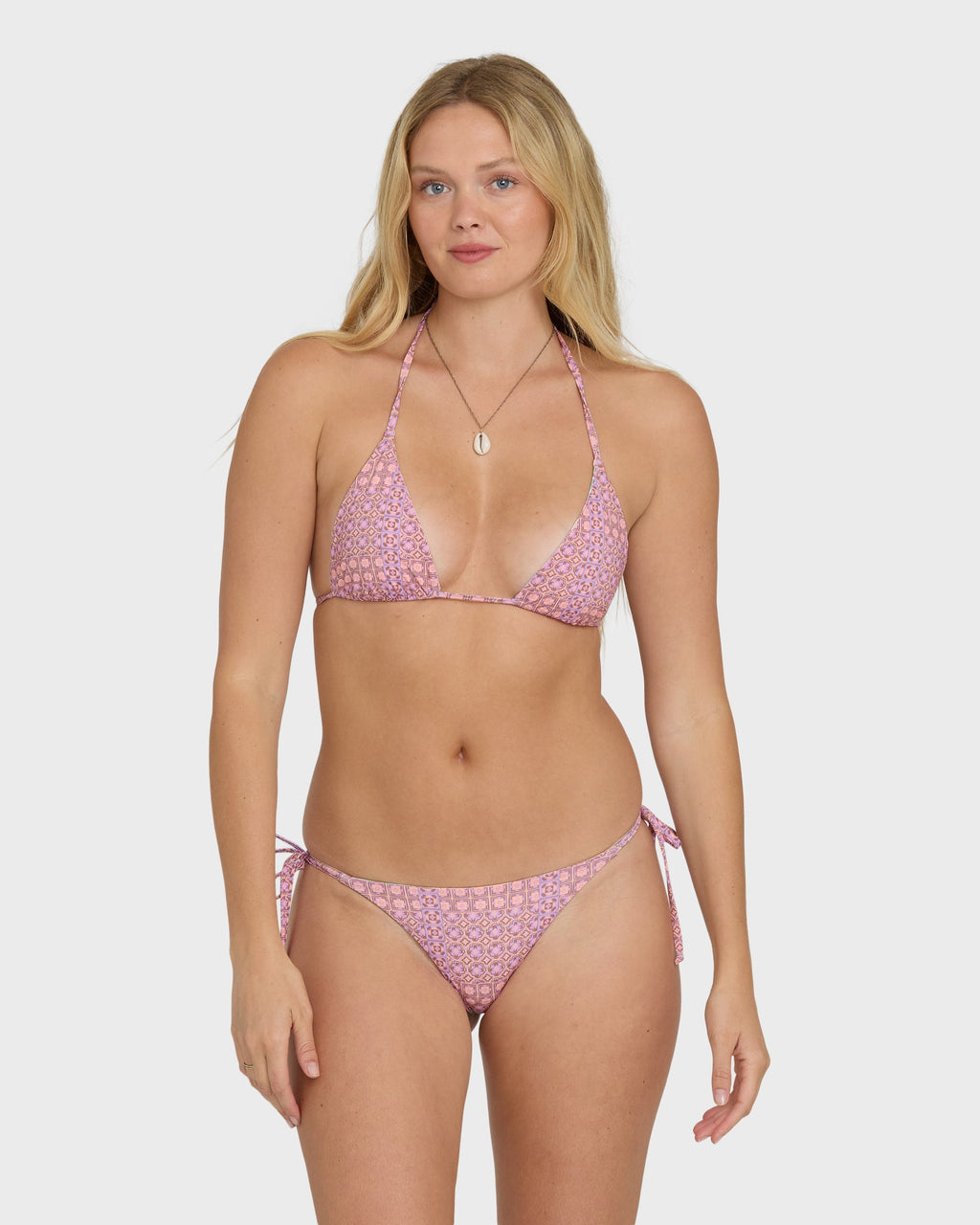 Billabong Dreamy Daze Reversible Triangle Bikini Top - Sweet Lilac
