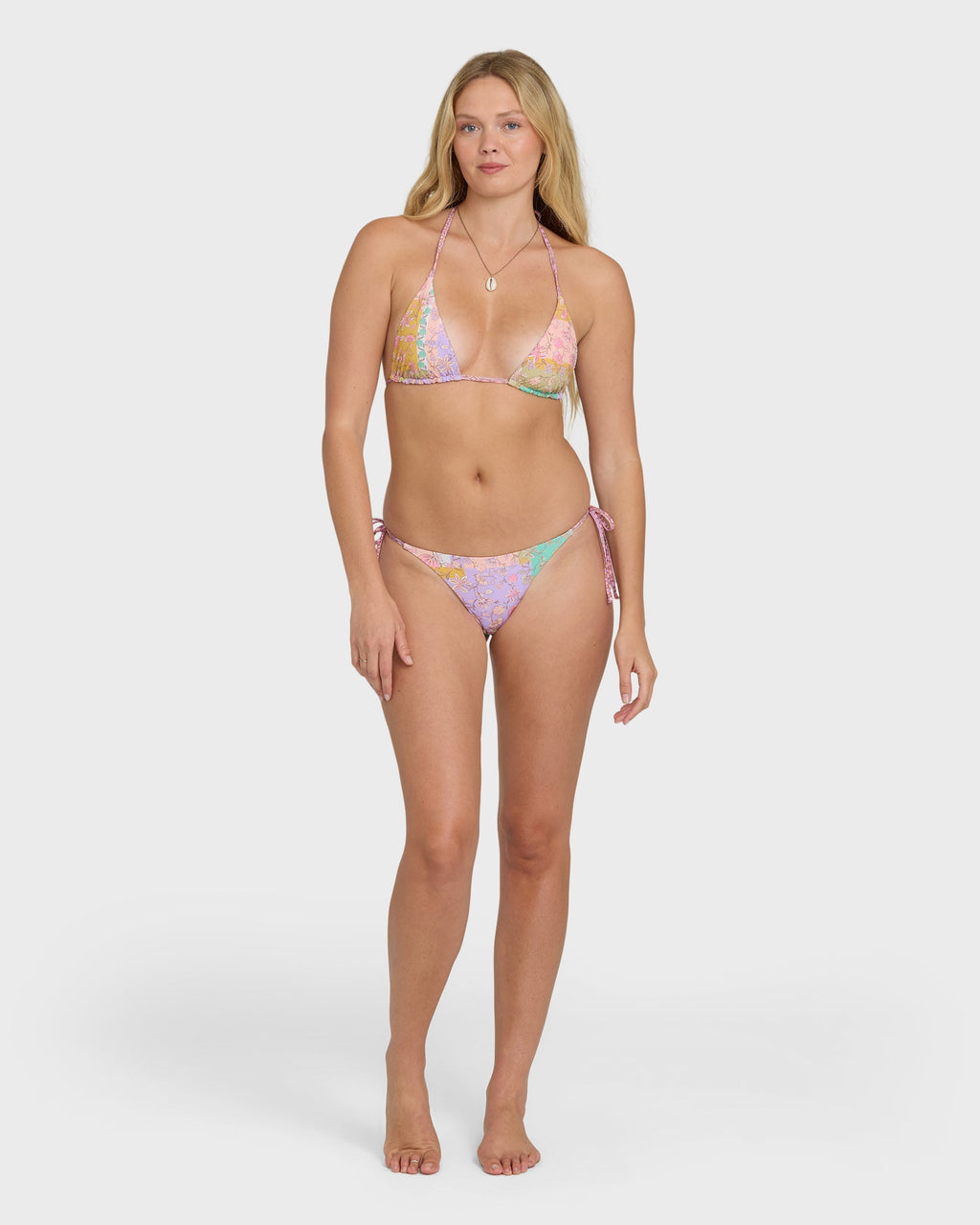 Billabong Dreamy Daze Reversible Triangle Bikini Top - Sweet Lilac