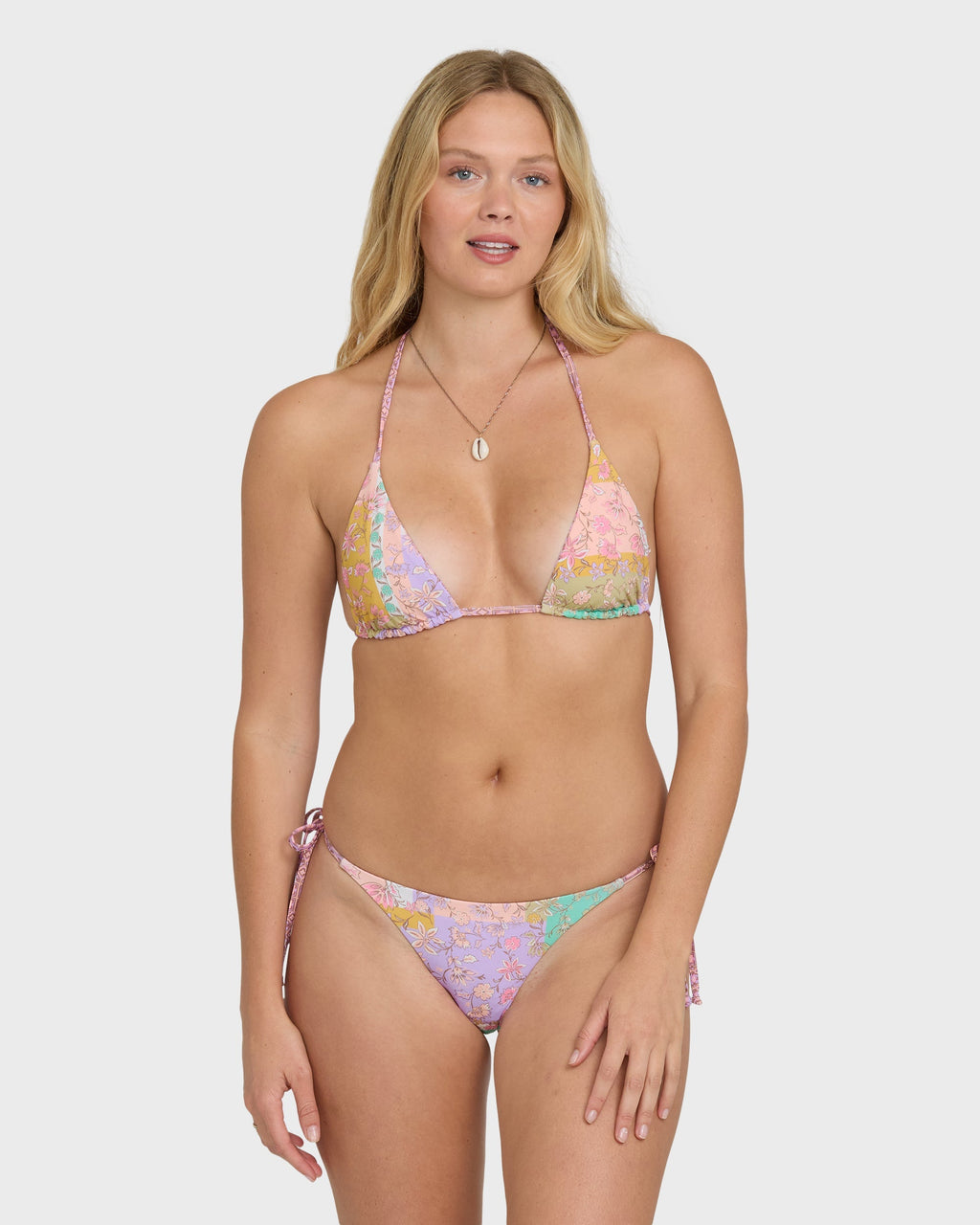 Billabong Dreamy Daze Reversible Triangle Bikini Top - Sweet Lilac