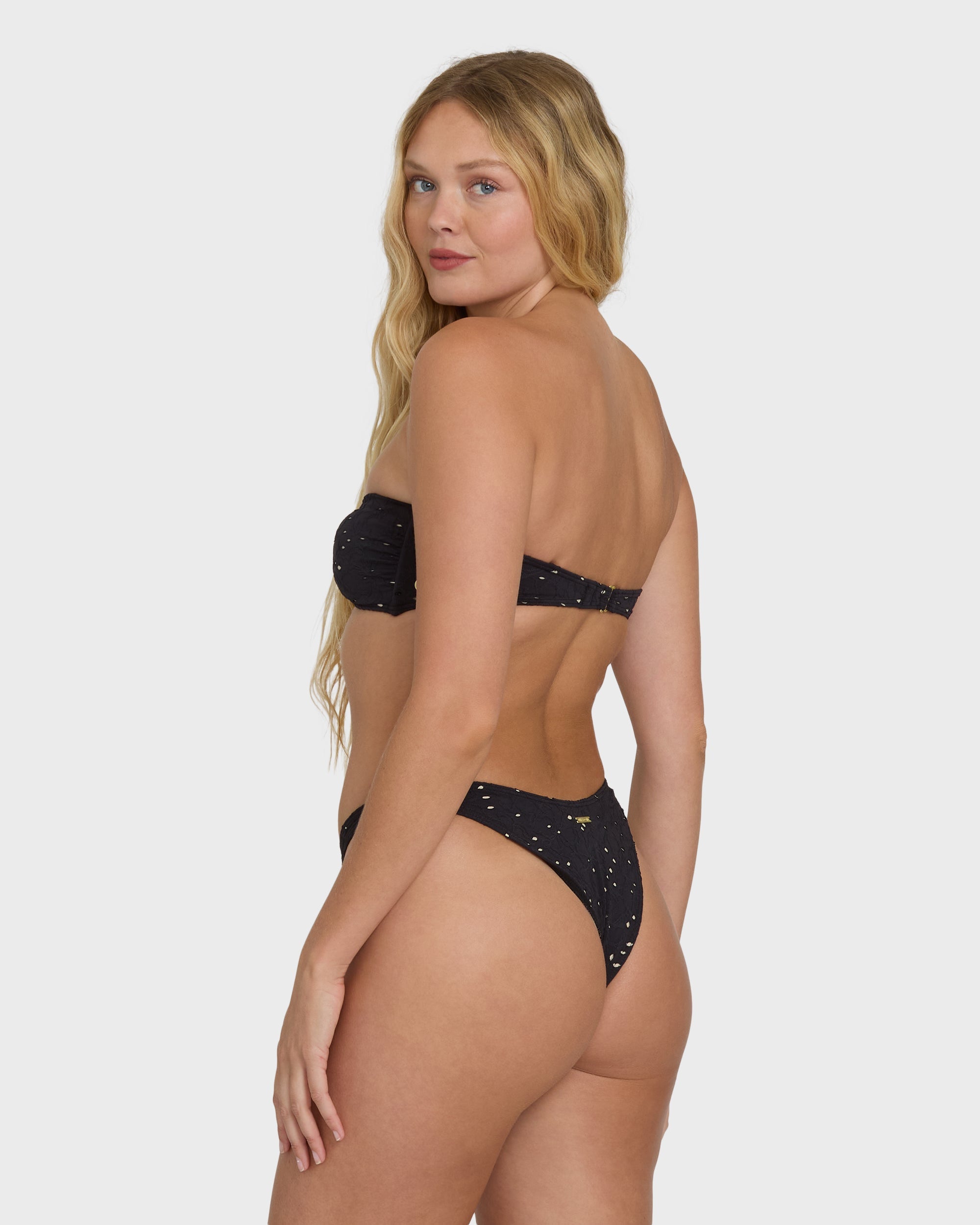 Billabong Eye On You Dippi Bikini Bottoms - Black Pebble