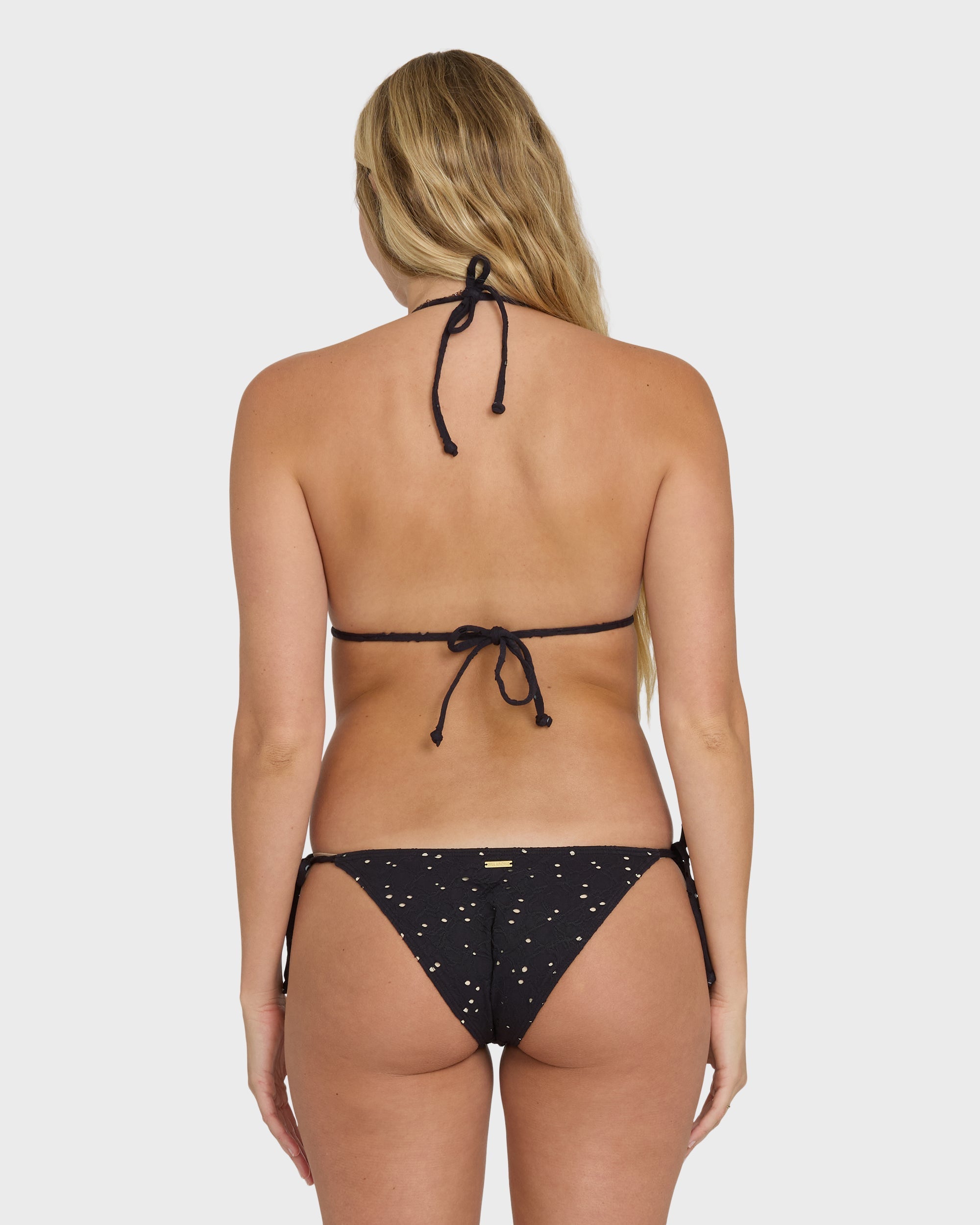 Billabong Eye On You Remi Triangle Bikini Top - Black Pebble