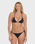 Billabong Eye On You Remi Triangle Bikini Top - Black Pebble