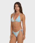Billabong Picnic Multi Triangle Bikini Top - Dream Blue