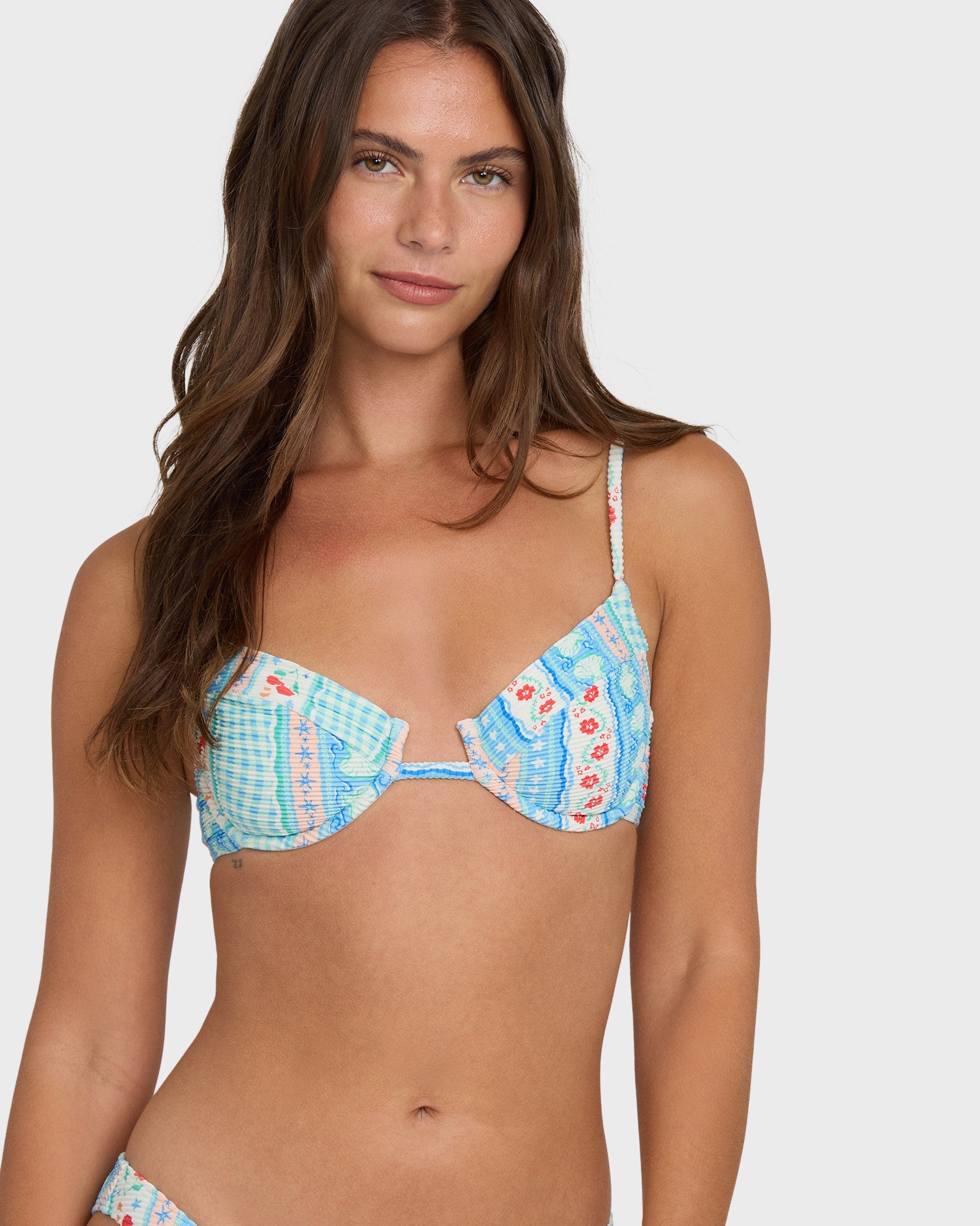Billabong Picnic Leah Underwire Bikini Top - Dream Blue
