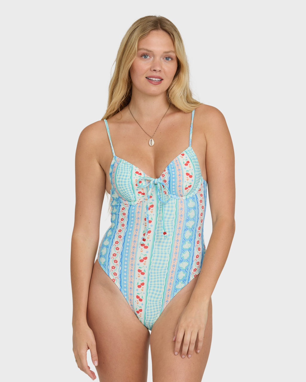 Billabong Picnic Ella Hawaii One-Piece Swimsuit - Dream Blue