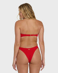 Billabong Rising Tide Skimpy Hike Bikini Bottoms - Fiesta Red