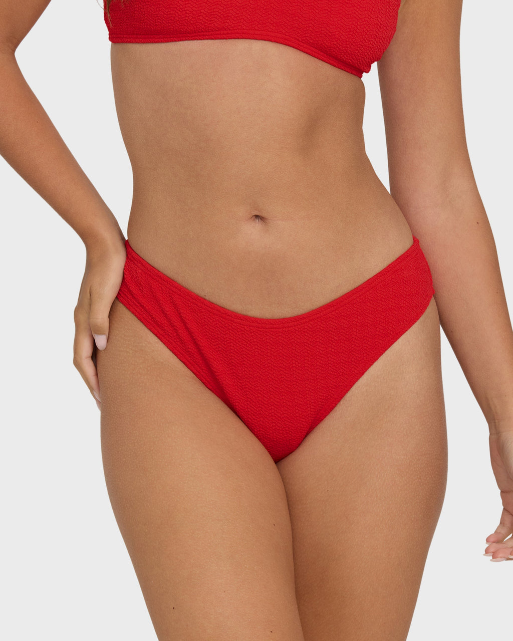 Billabong Rising Tide Bondi Medium Bikini Bottoms - Fiesta Red
