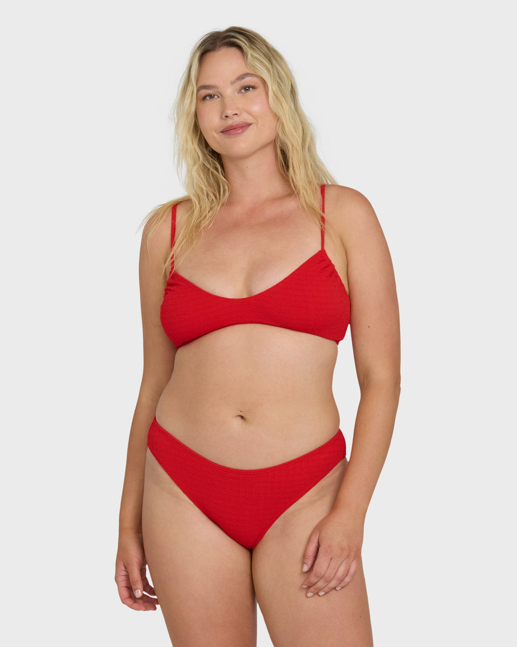 Billabong Rising Tide Bondi Medium Bikini Bottoms - Fiesta Red