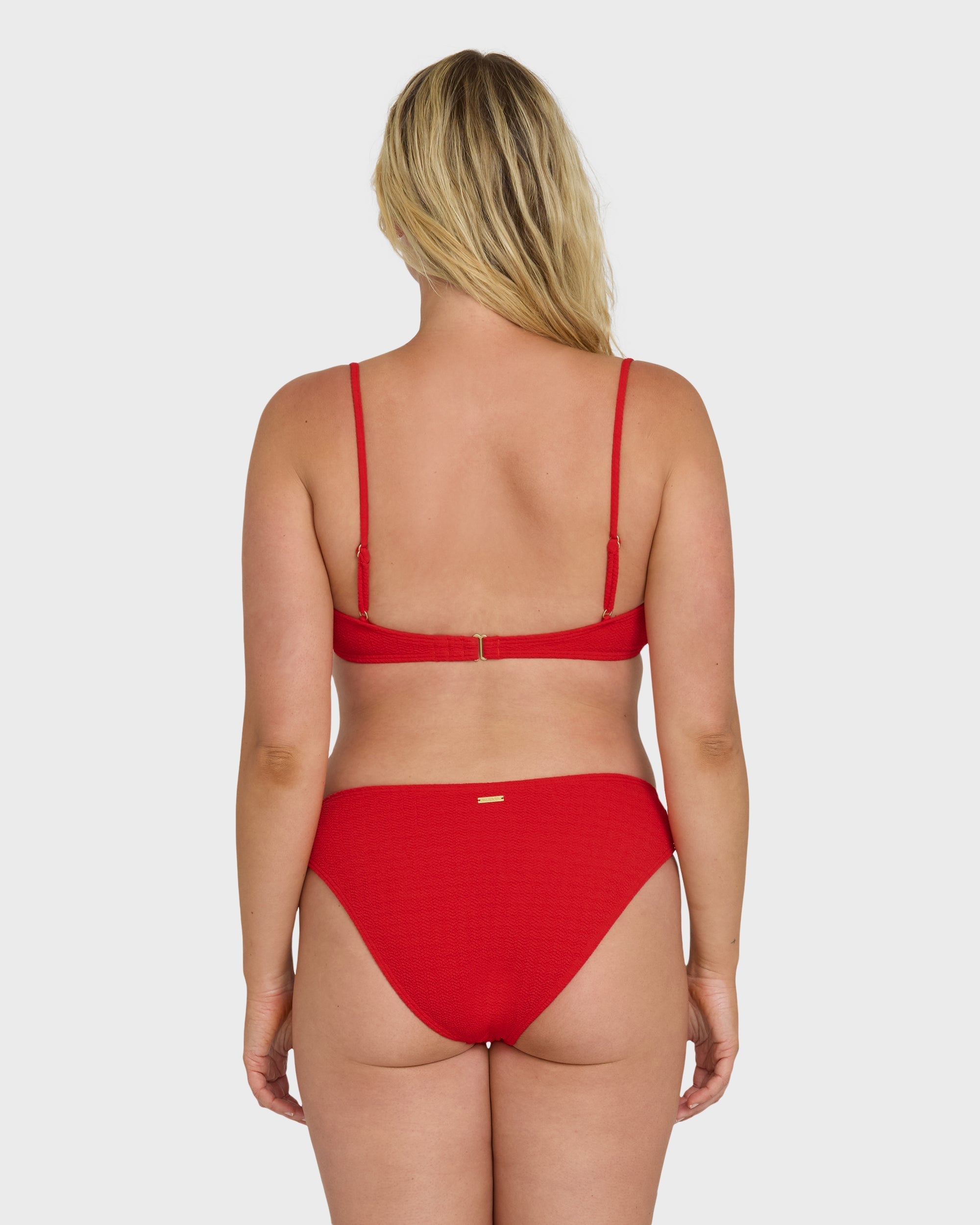Billabong Rising Tide Bondi Medium Bikini Bottoms - Fiesta Red