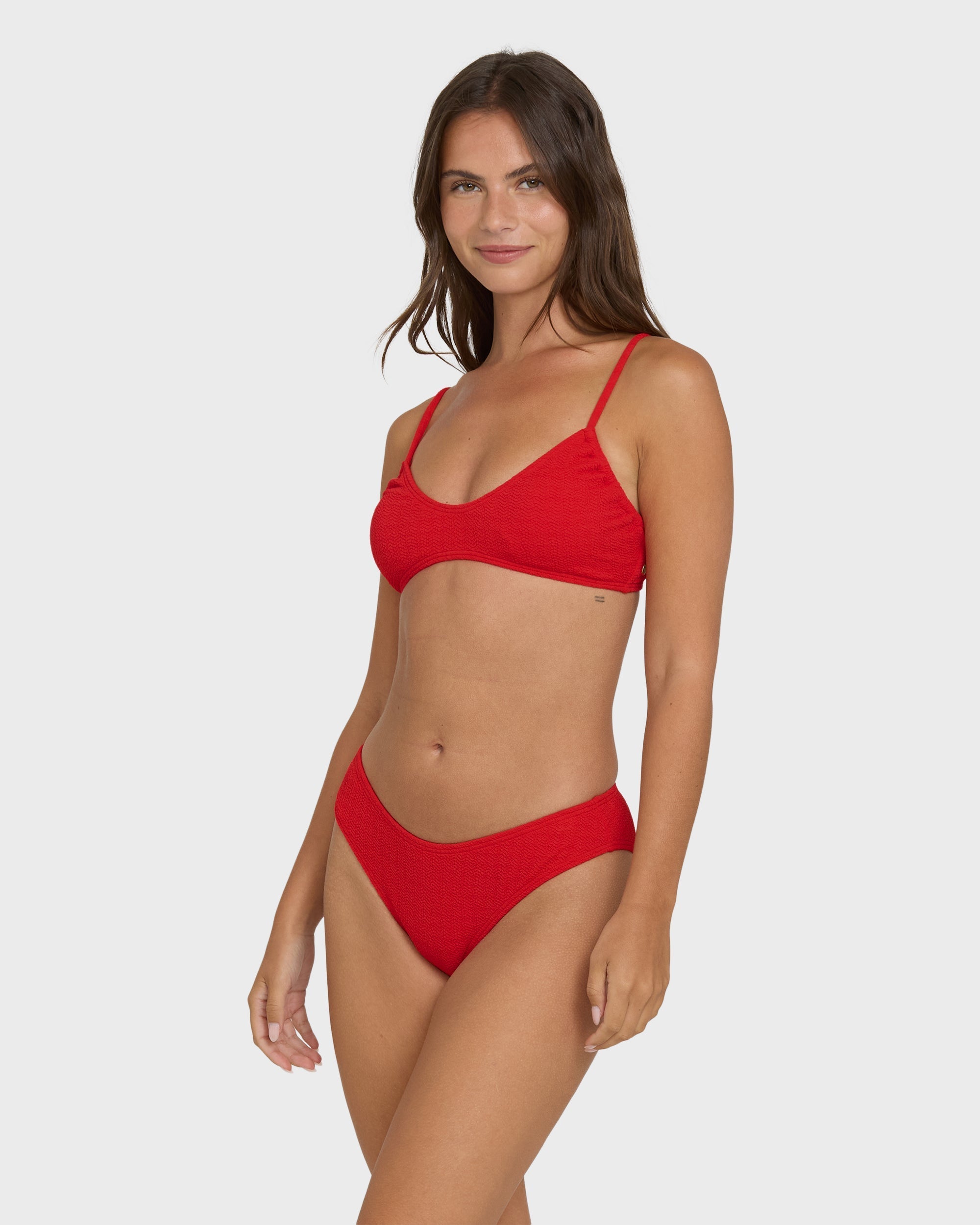 Billabong Rising Tide Bondi Medium Bikini Bottoms - Fiesta Red
