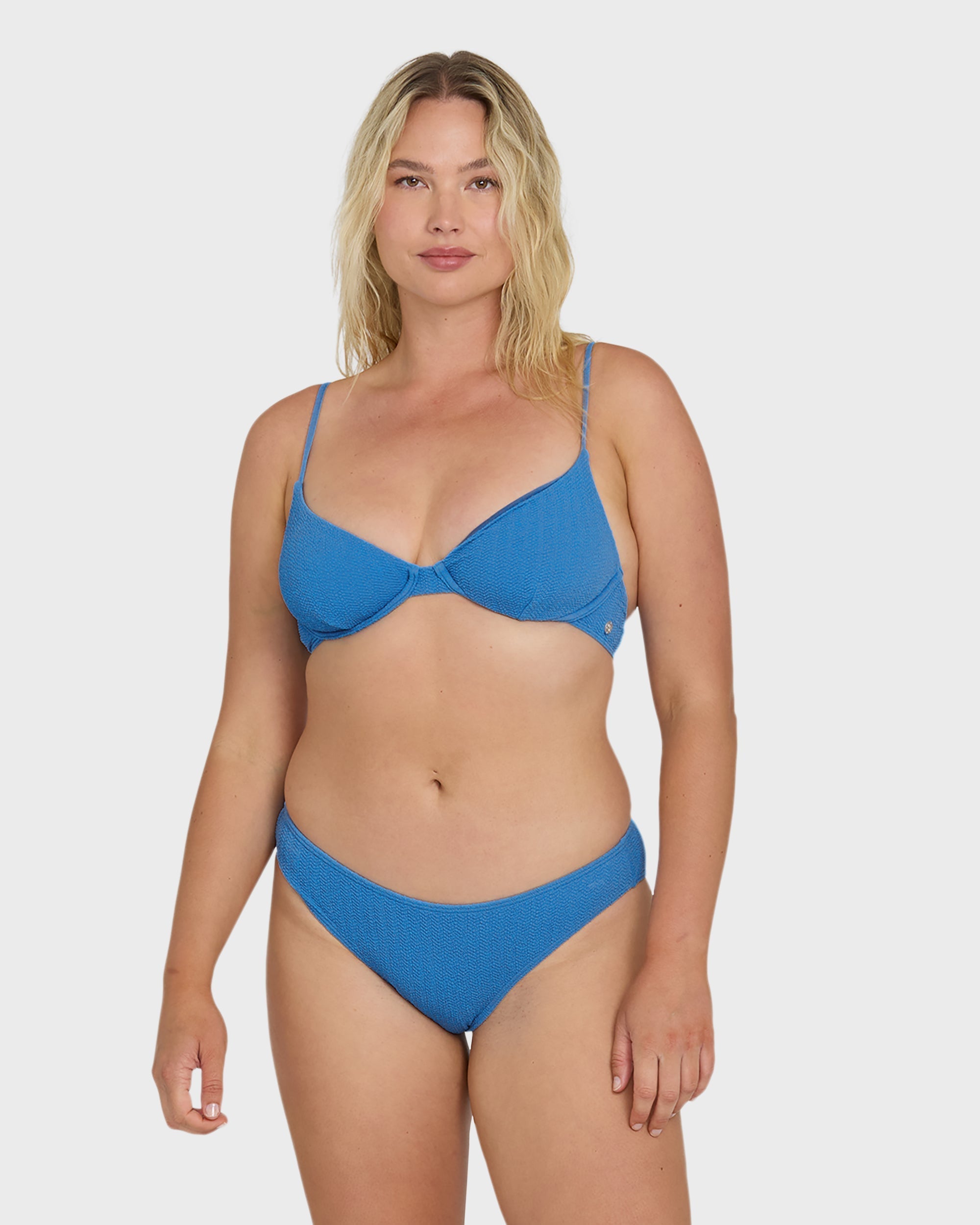 Billabong Rising Tide Bondi Medium Bikini Bottom - True Blue