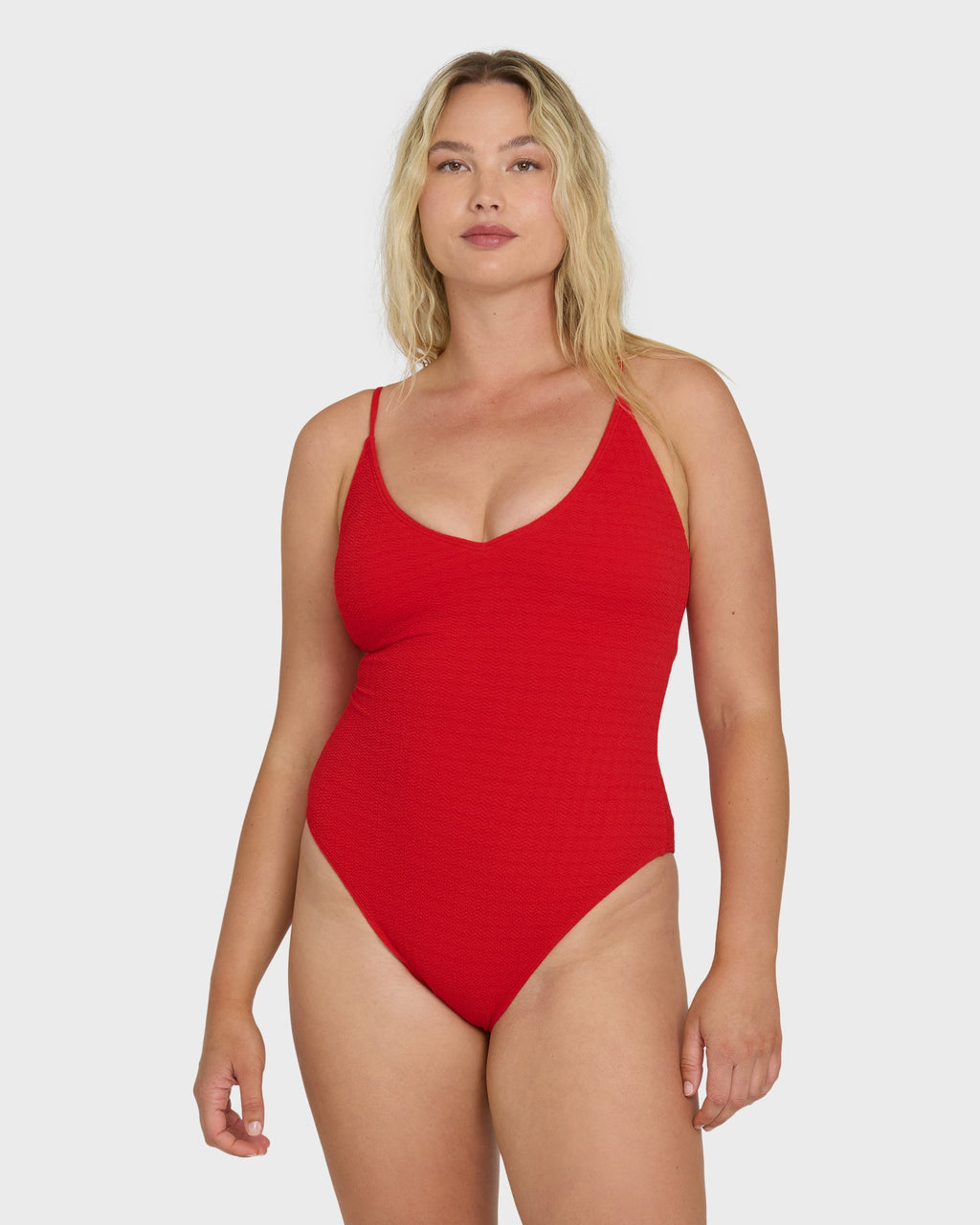 Billabong Rising Tide Strappy One Piece Swimsuit - Fiesta Red