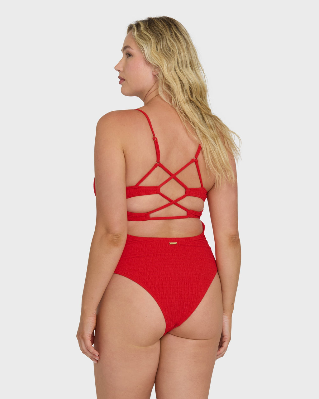 Billabong Rising Tide Strappy One Piece Swimsuit - Fiesta Red