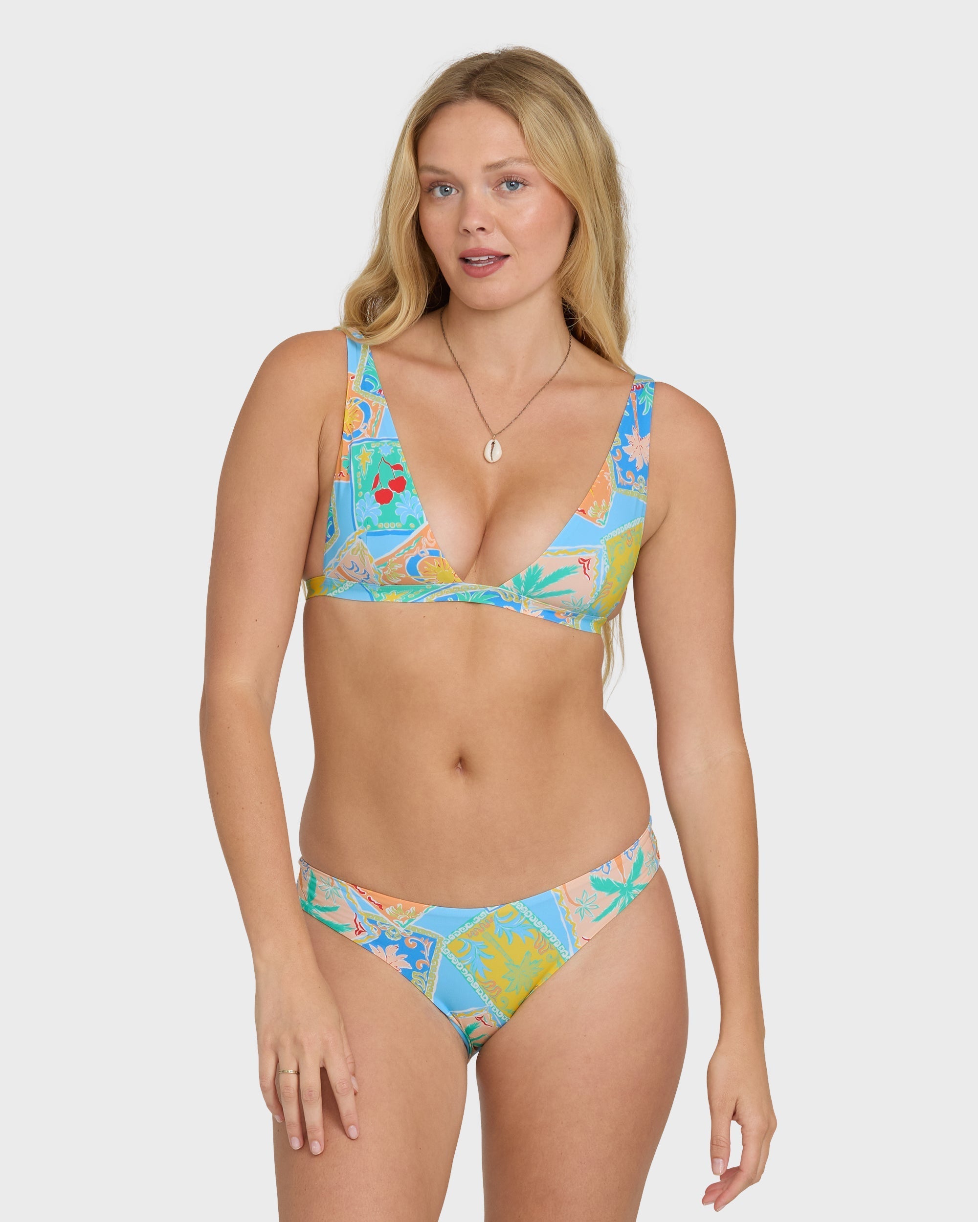 Billabong Coastal Cruise Sunni Plunge Tank Top - Dream Blue