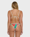 Billabong Midnight Tropics Skimpy Hike Bikini Bottoms - True Blue