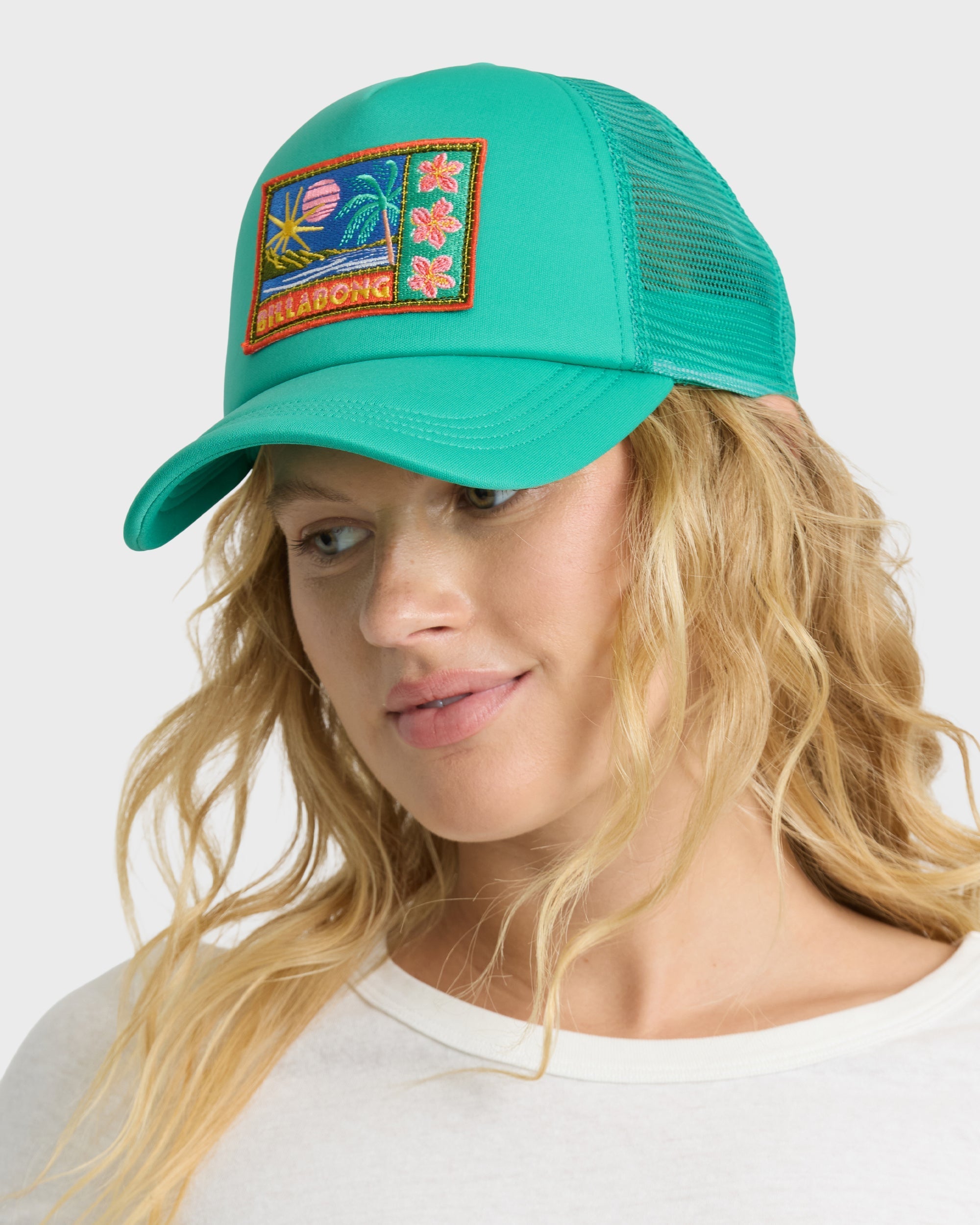 Billabong Grandpa Trucker Hat - Green Tropics