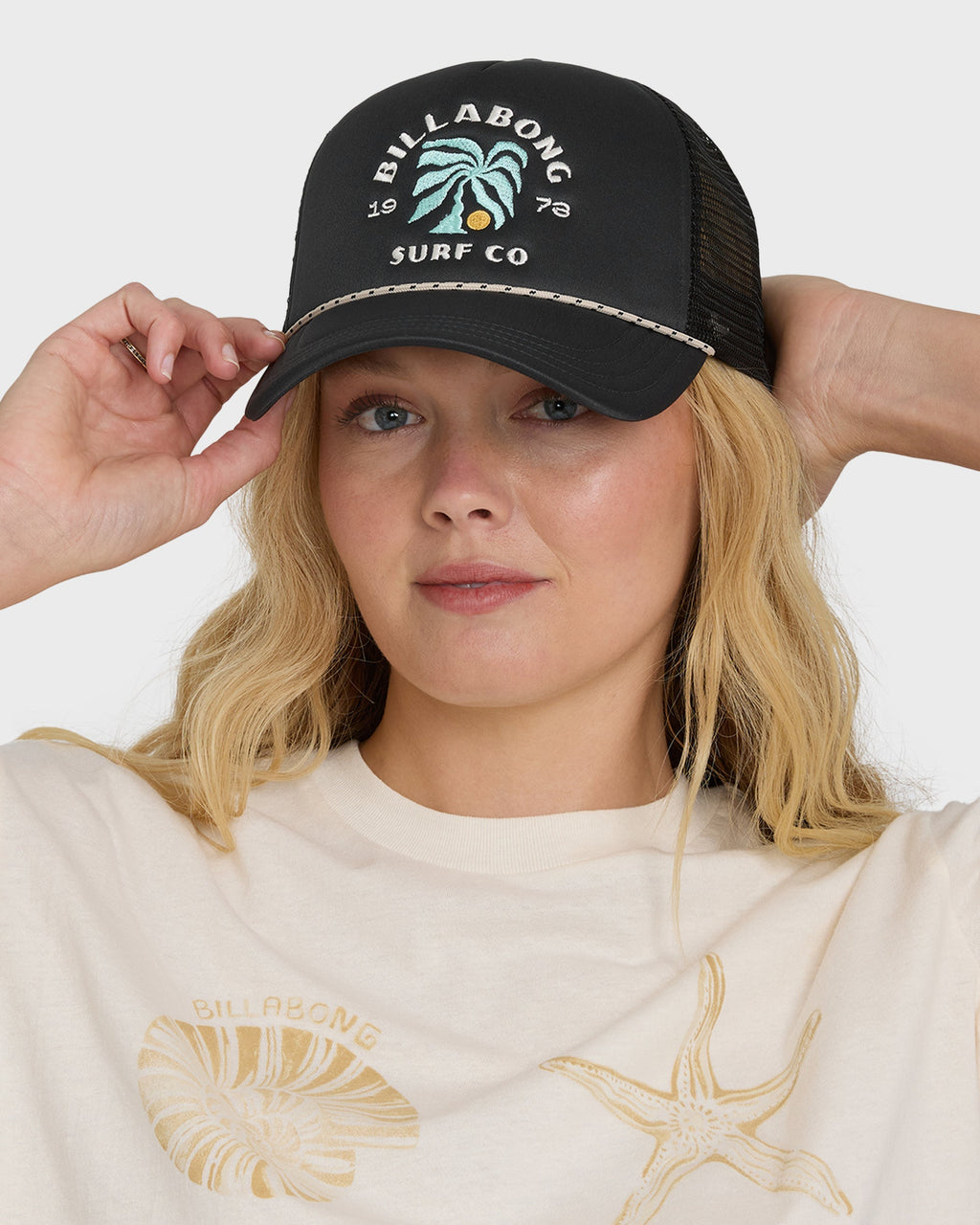 Billabong Grandpa Trucker Hat - Off Black